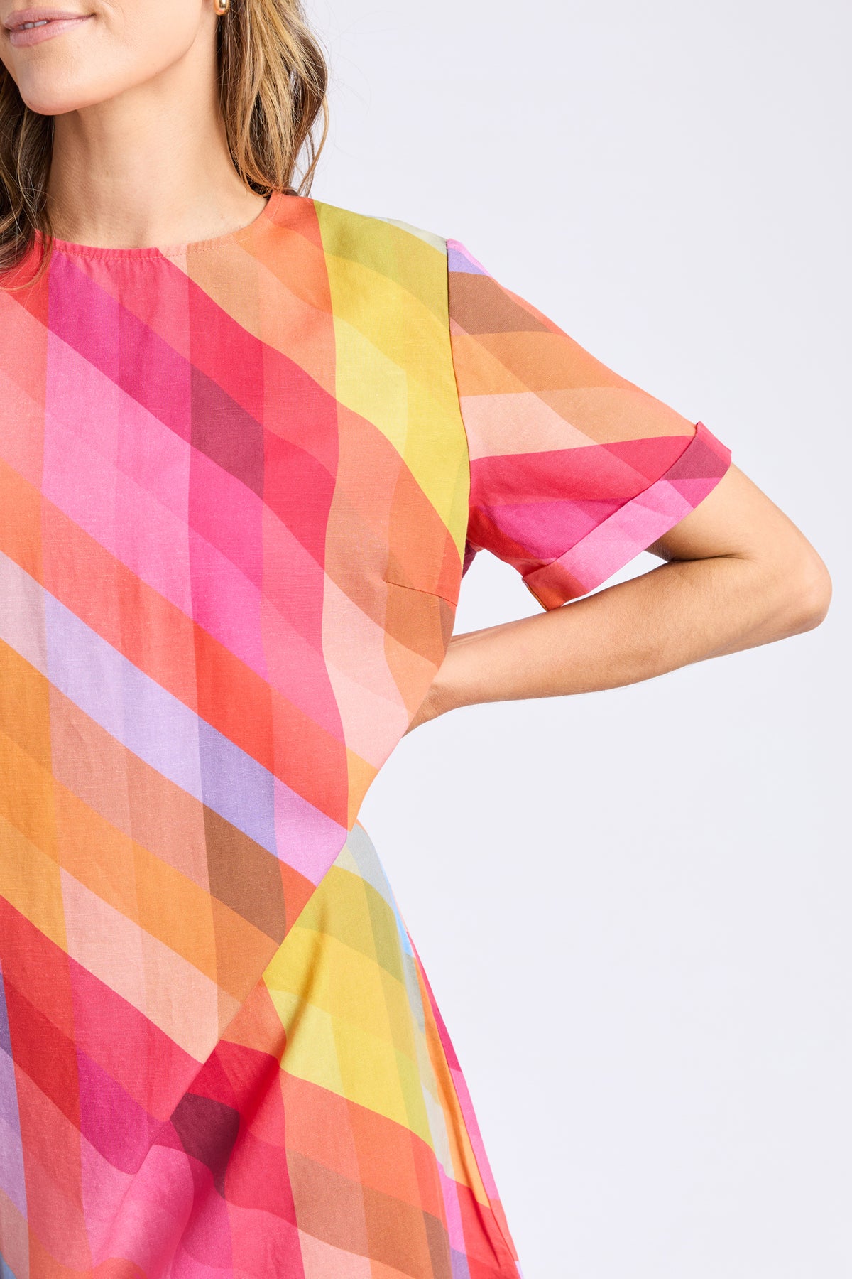 Rena Dress Rena Striped Print