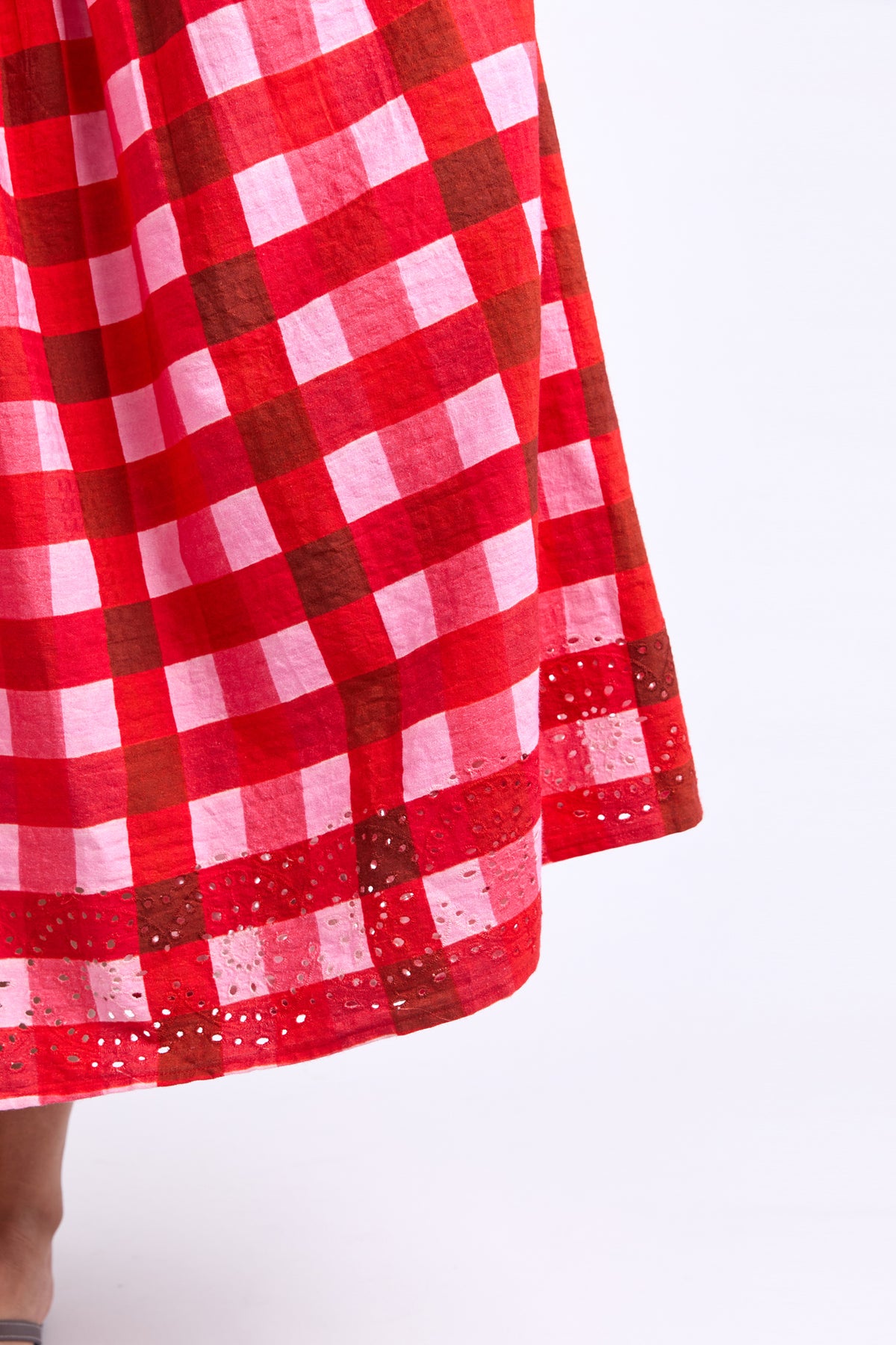Edin Dress Poppy Check