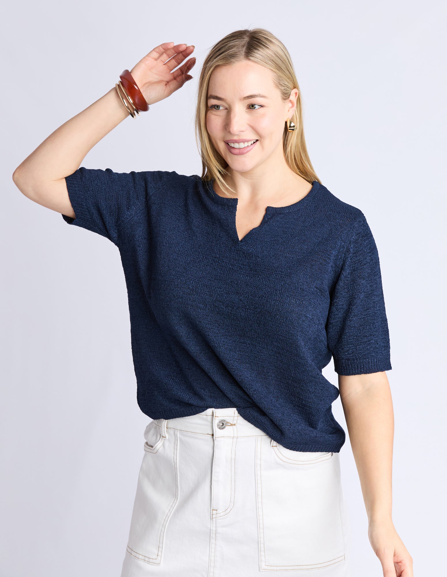 Knit Tee Navy