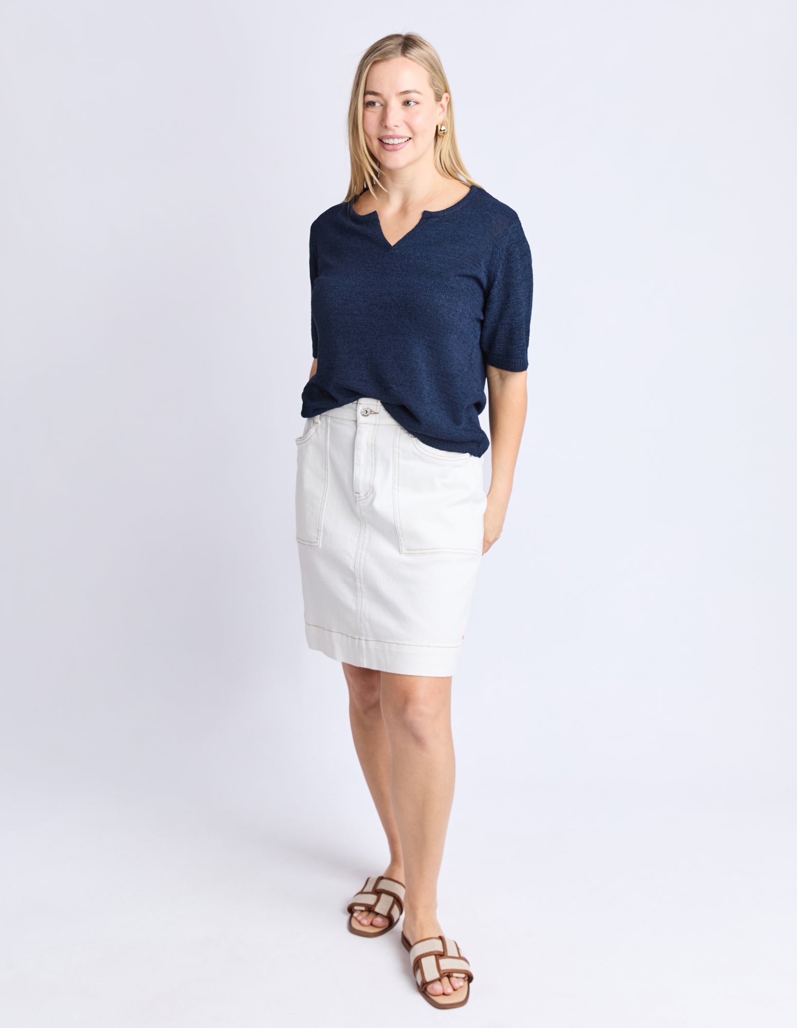 Knit Tee Navy
