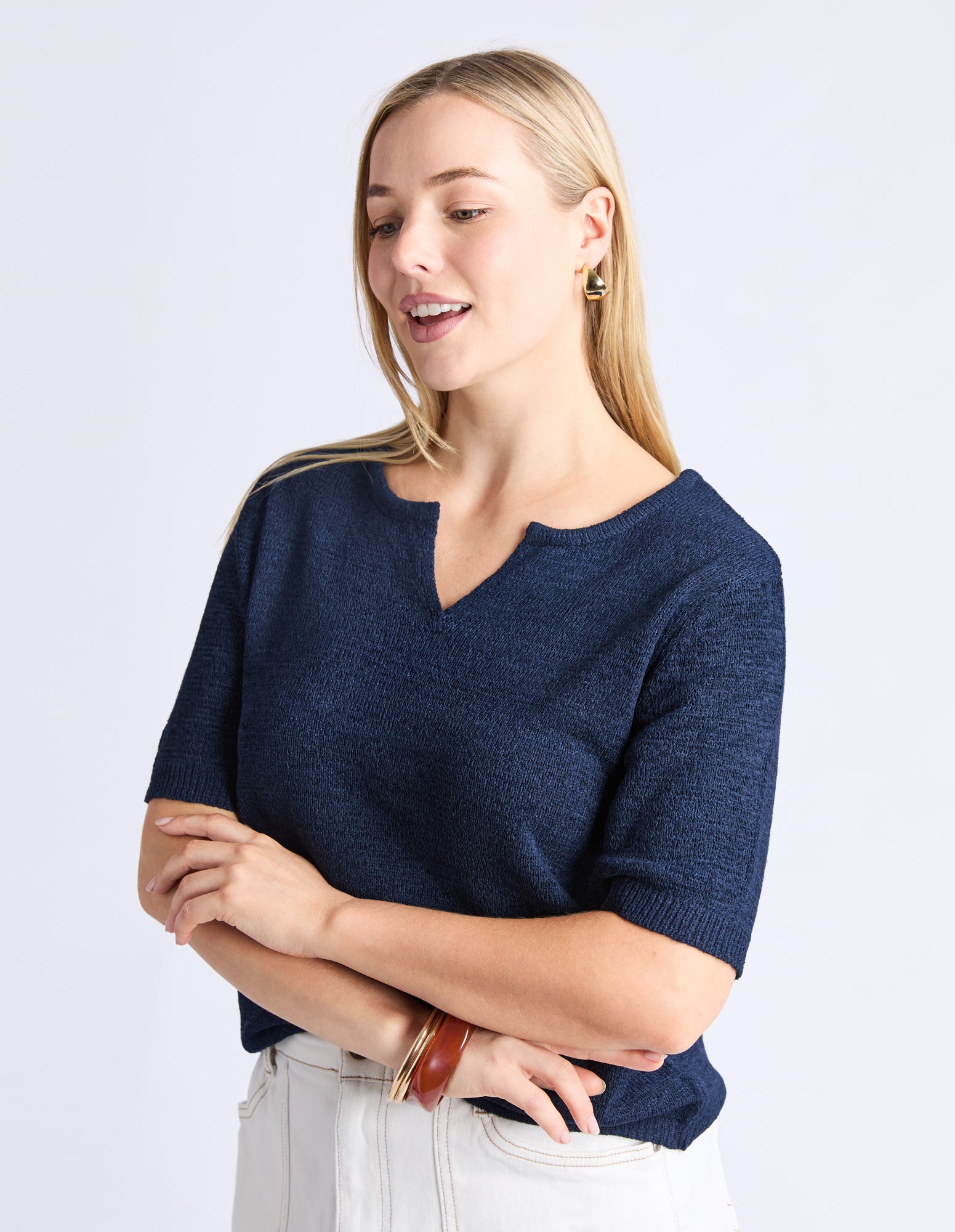 Knit Tee Navy