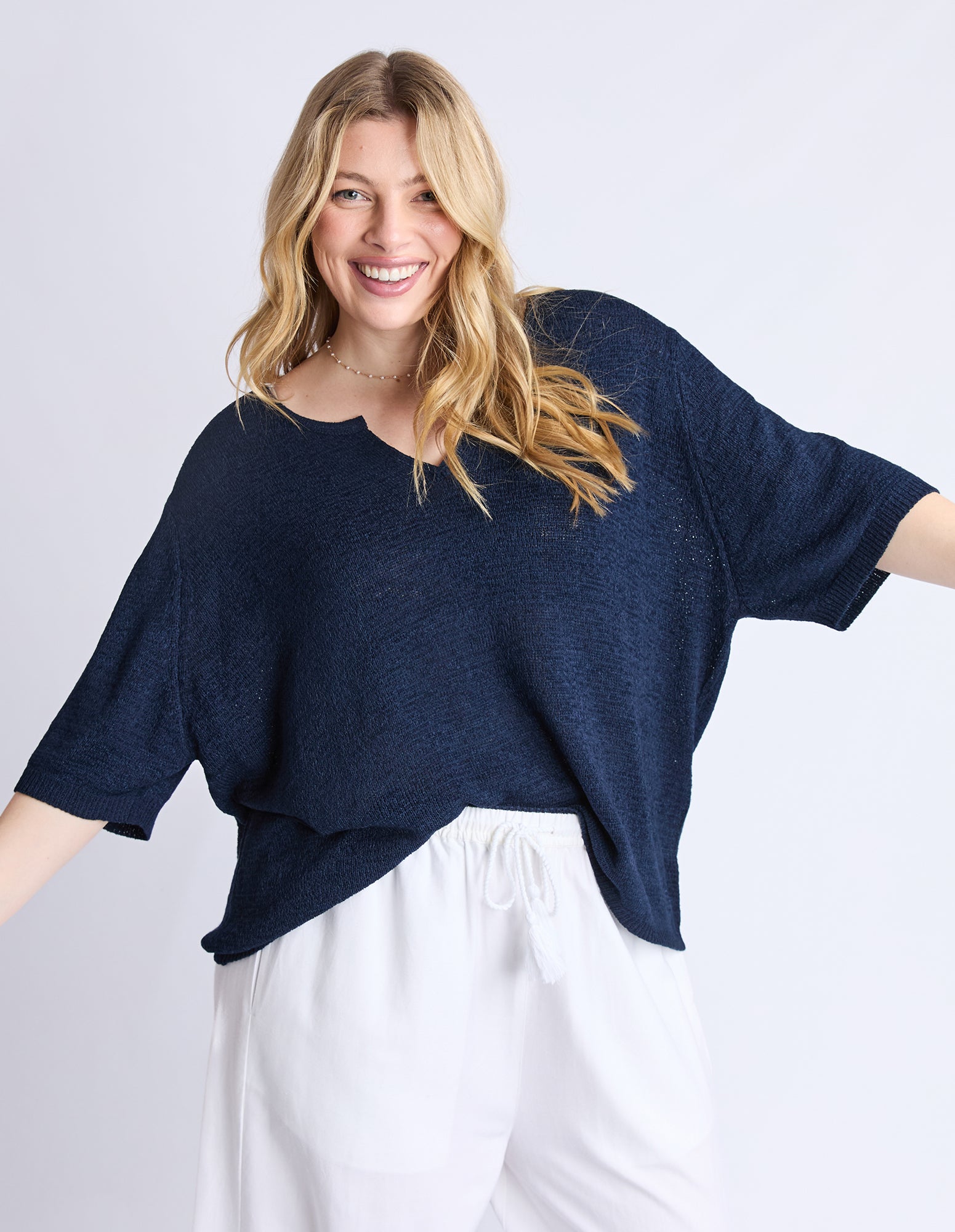 Knit Tee Navy