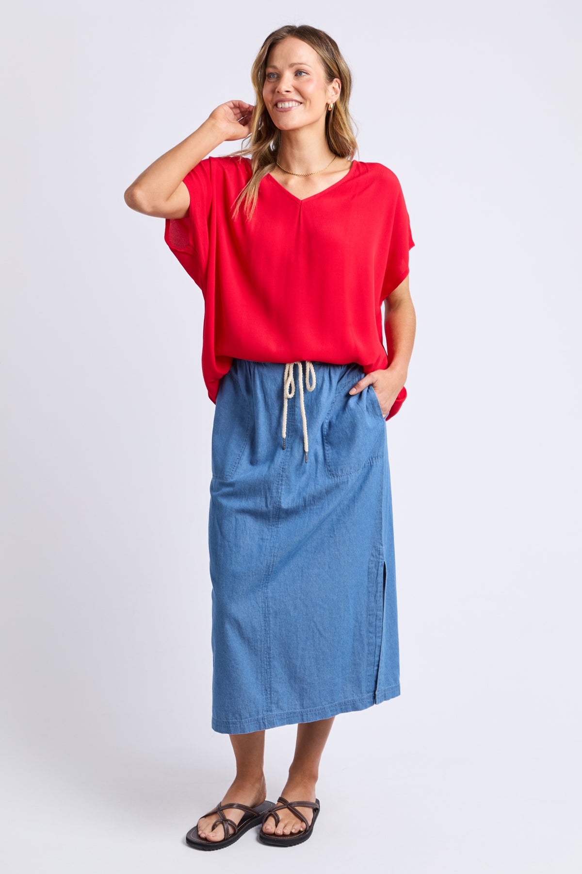 Noosa Top Poppy