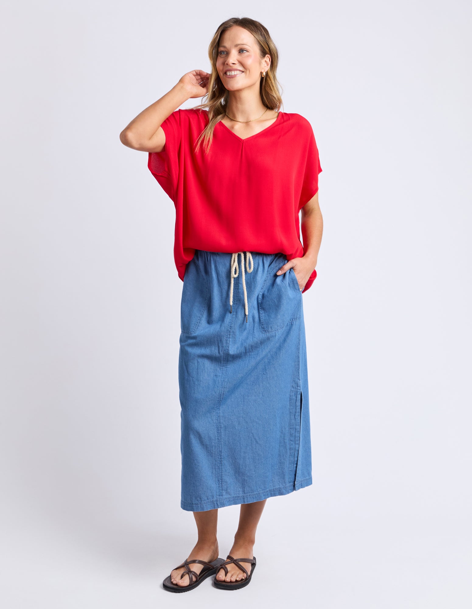 Noosa Top Poppy