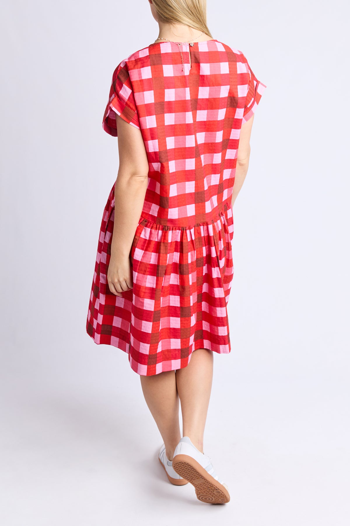Edin Short Sleeve Dress Poppy