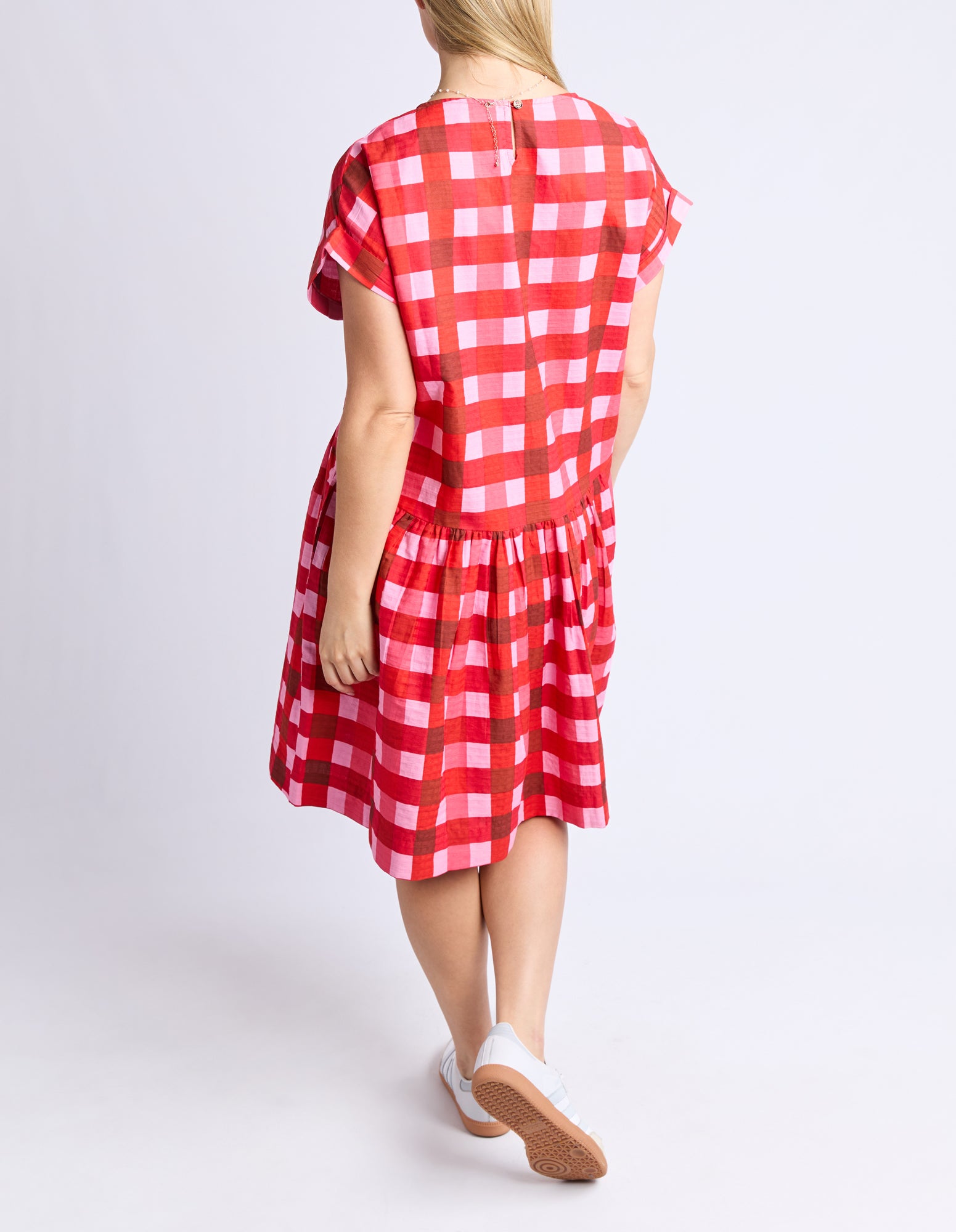 Edin Short Sleeve Dress Poppy