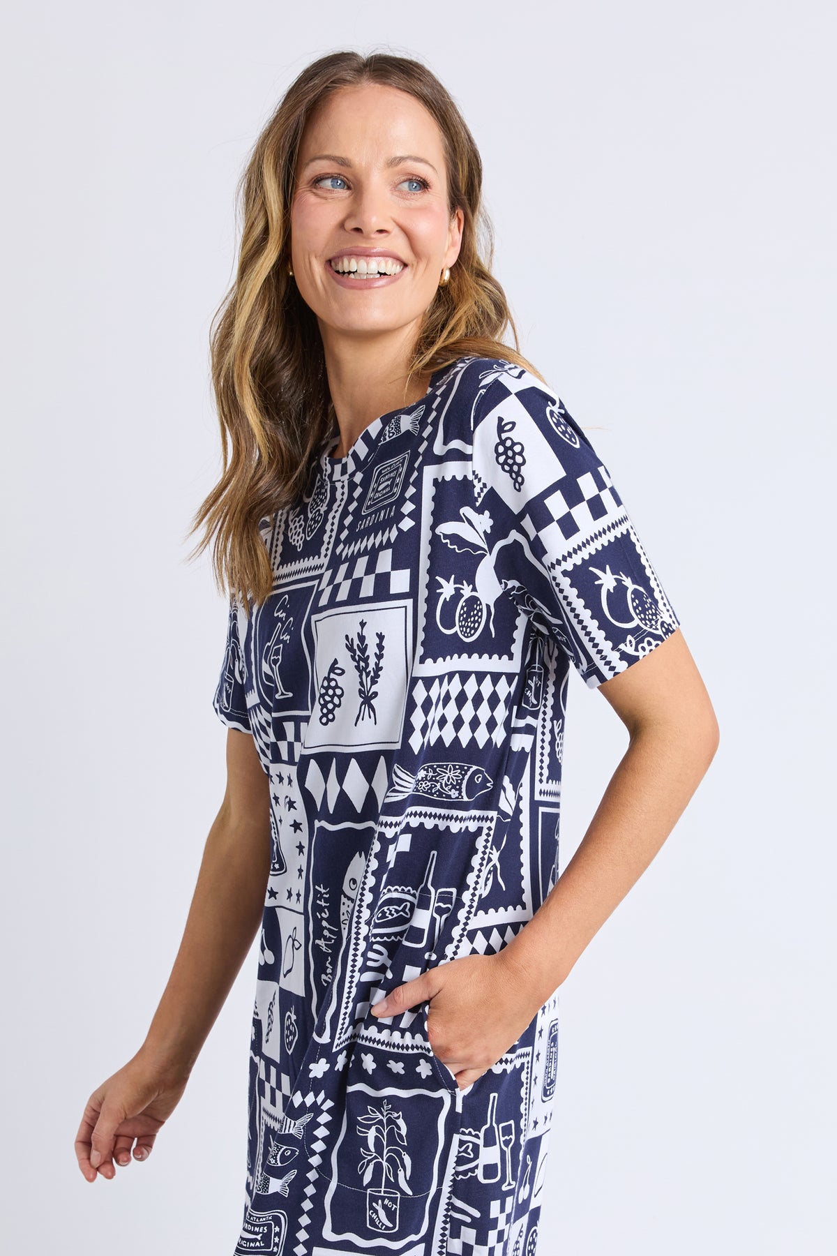 Chin Chin Dress All Over Print