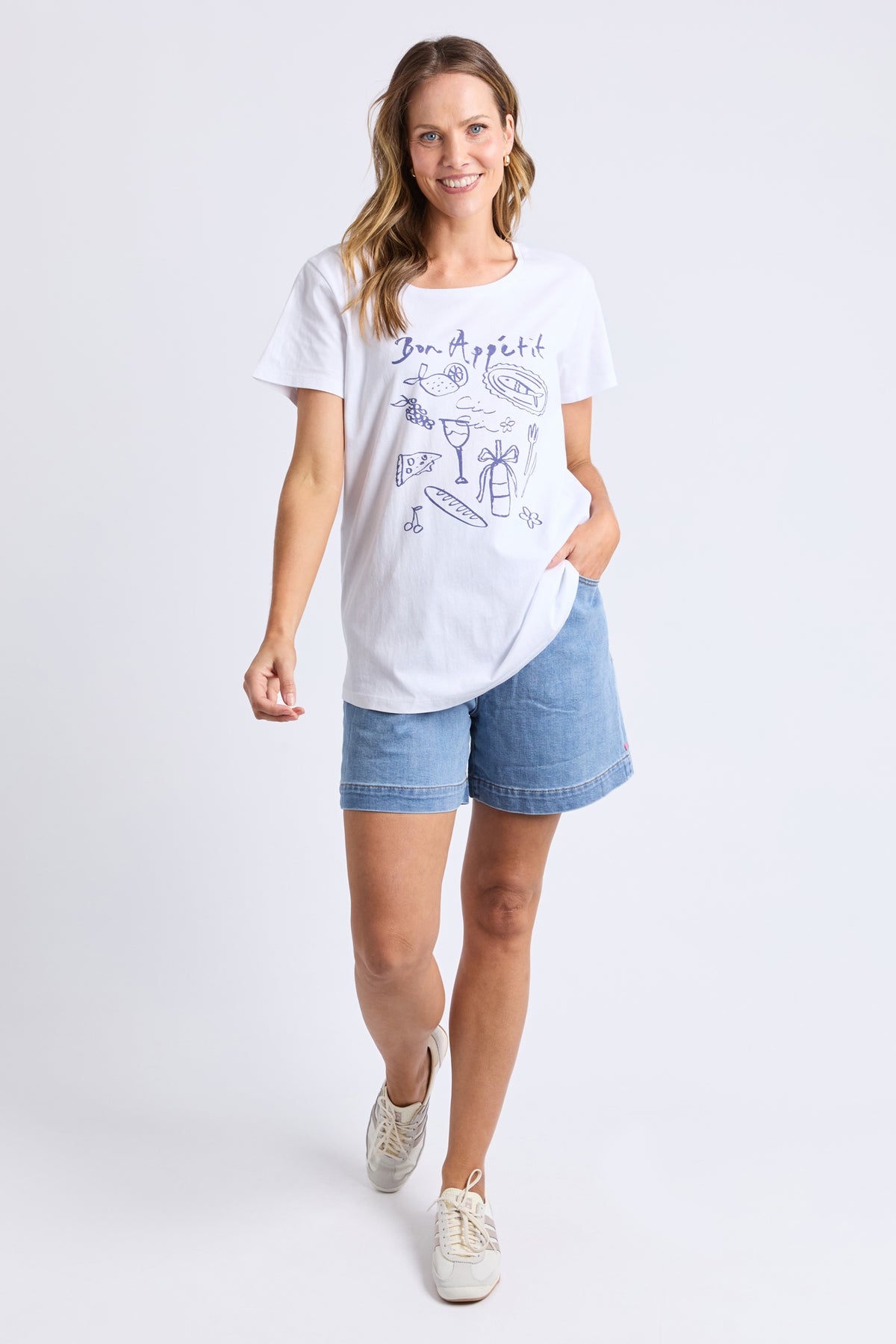 Bon Appetit Tee White