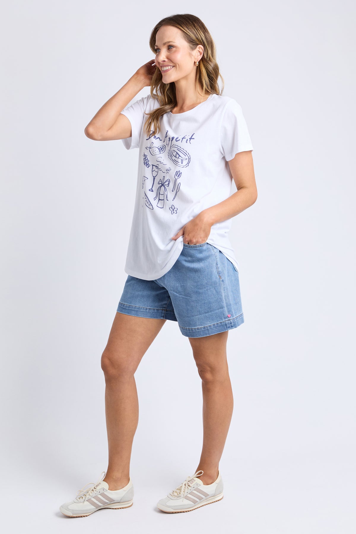 Bon Appetit Tee White