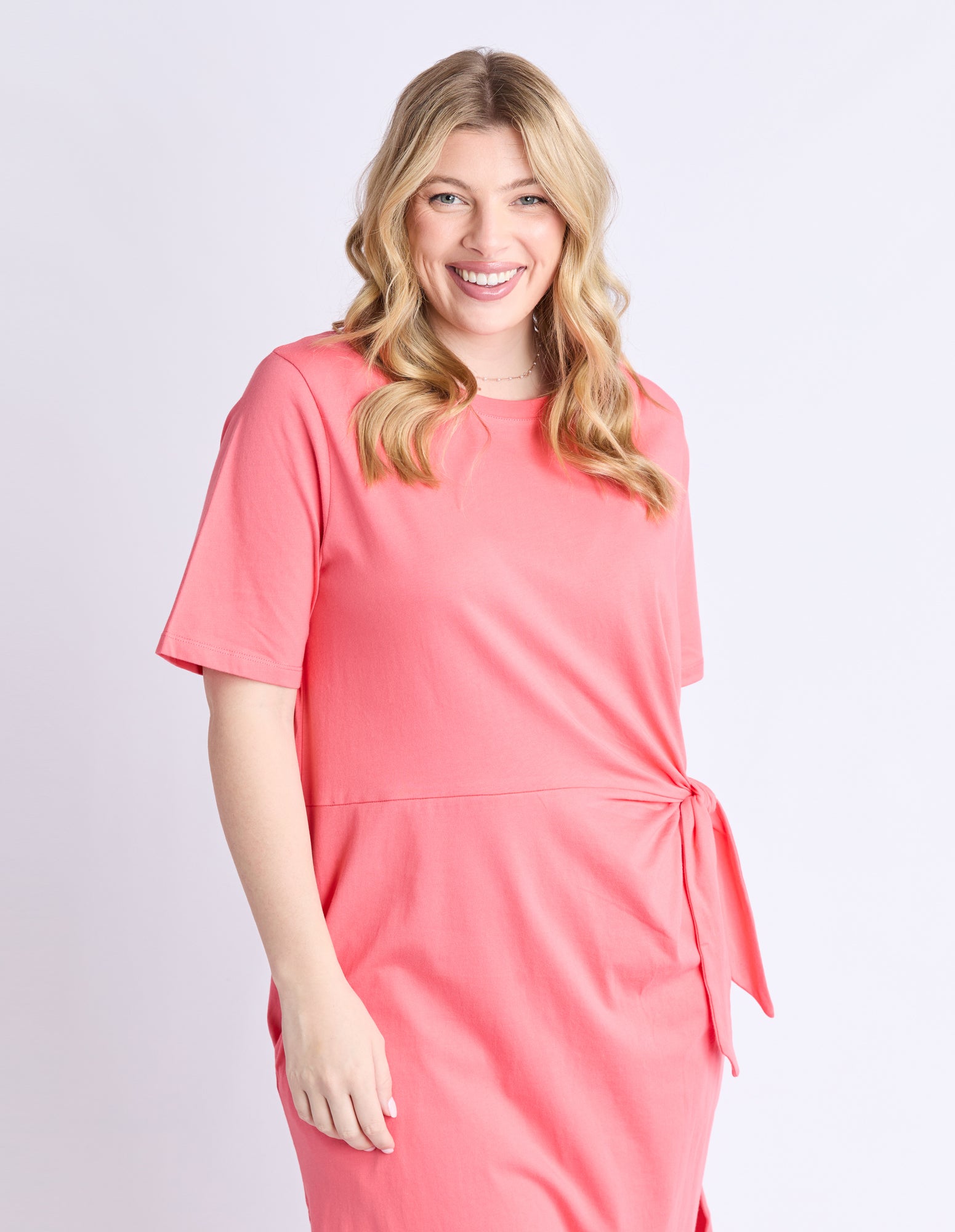 Picnic Dress Sugar Coral