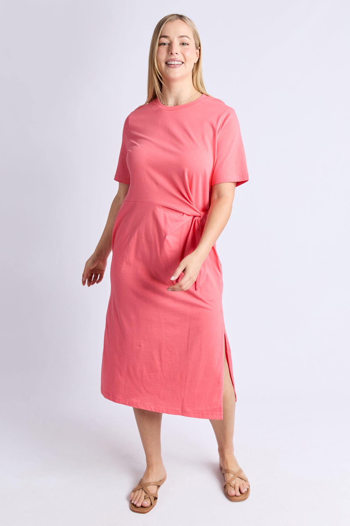 Picnic Dress Sugar Coral