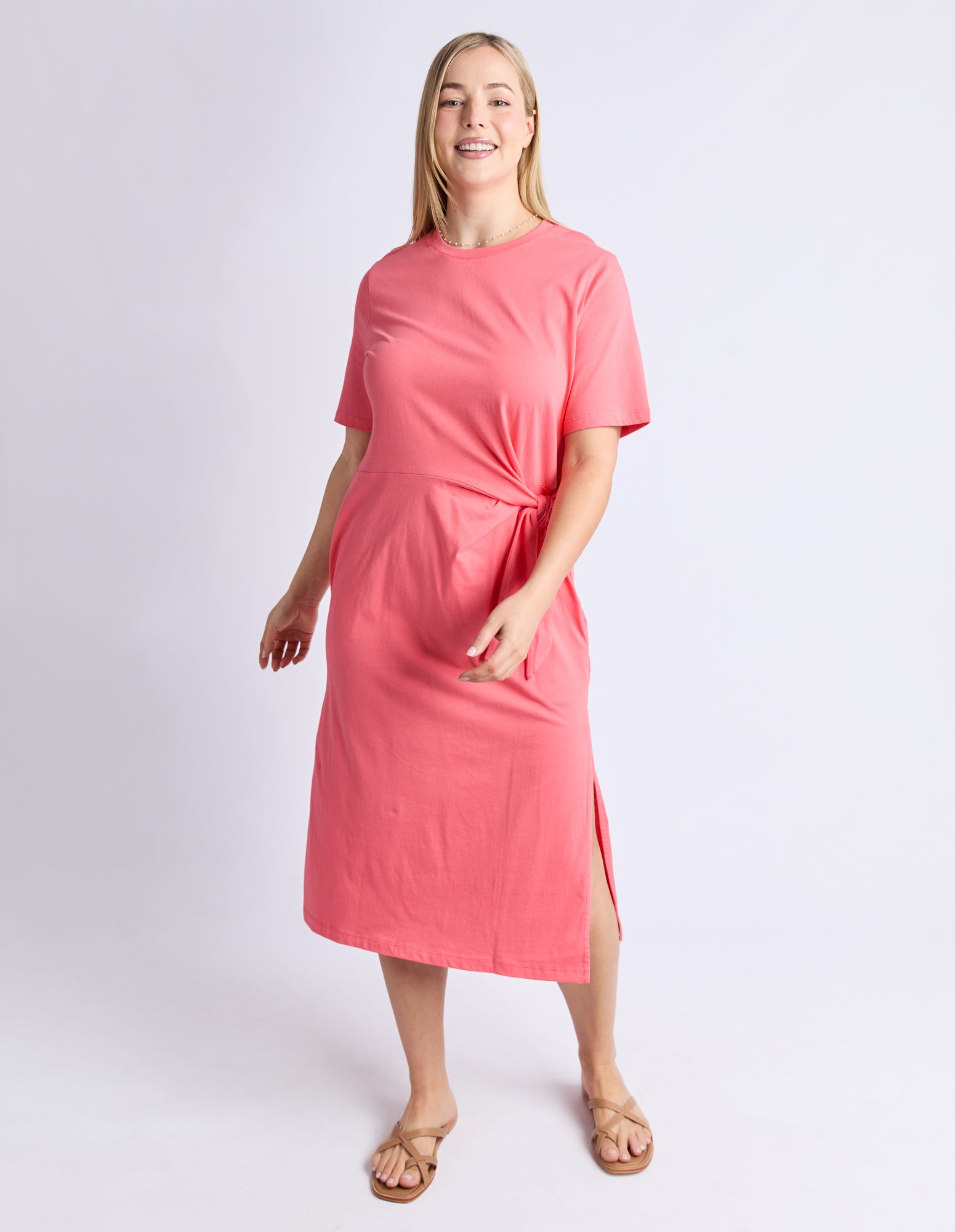 Picnic Dress Sugar Coral