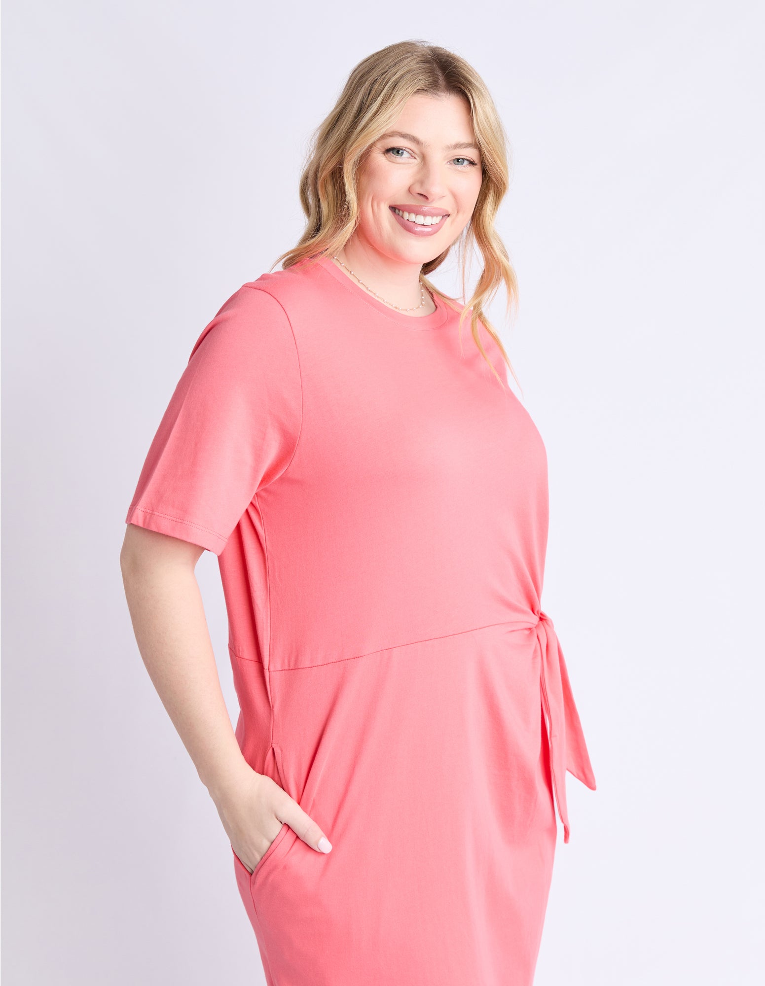Picnic Dress Sugar Coral