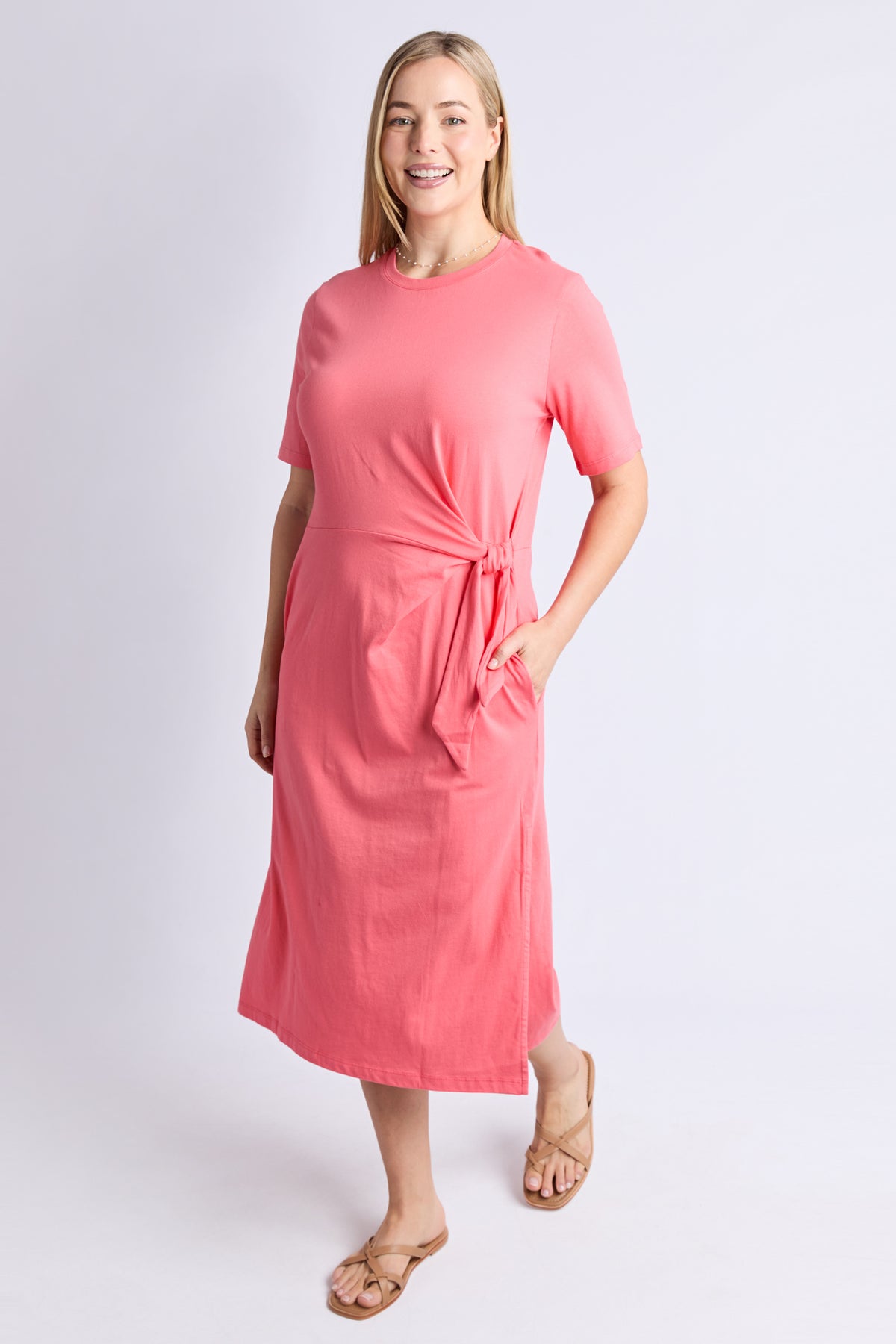 Picnic Dress Sugar Coral