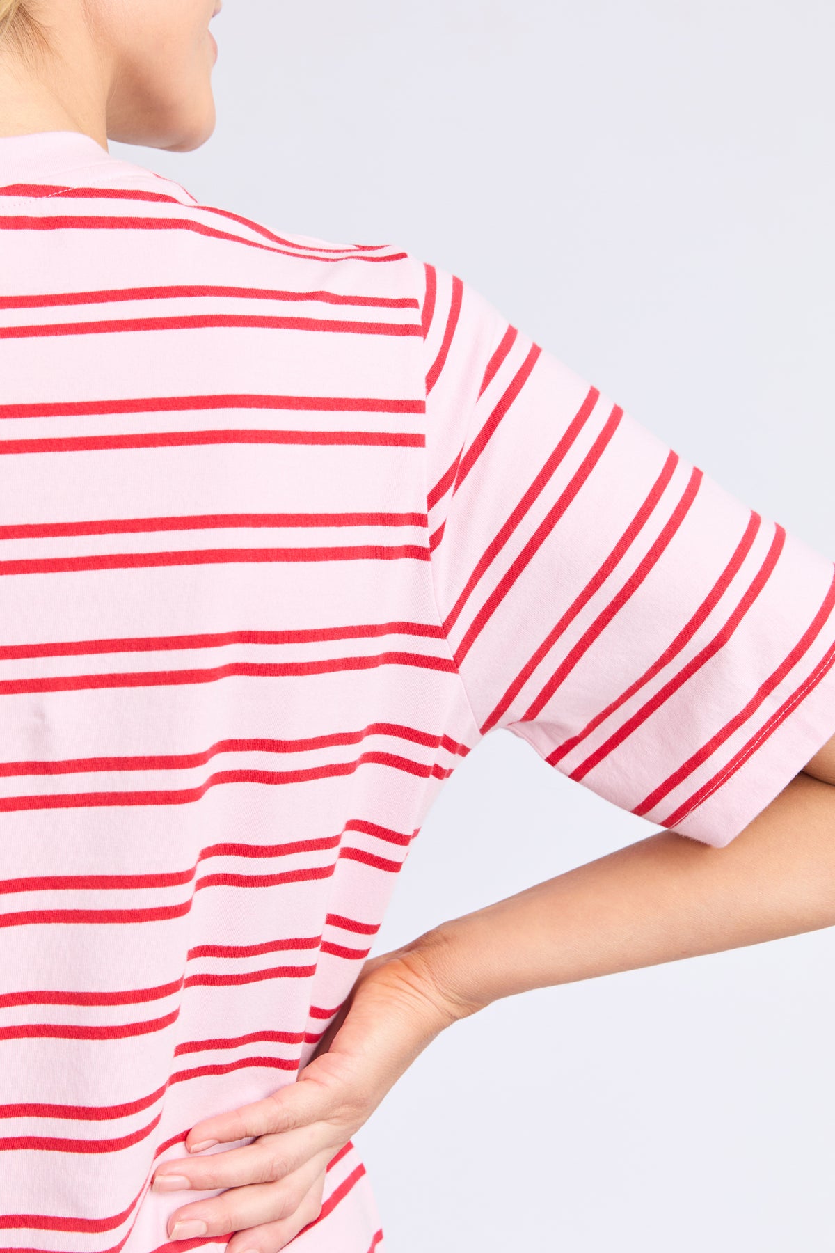 Bon Bon Dress Red And Pink Stripe