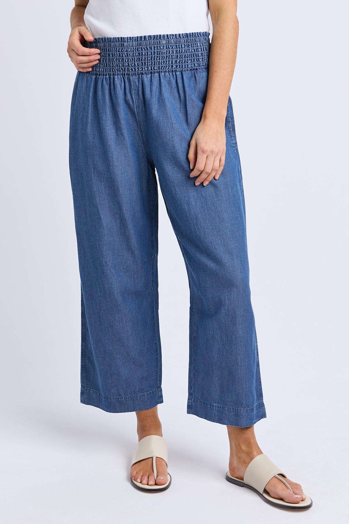Riley Lyocel Pant Blue