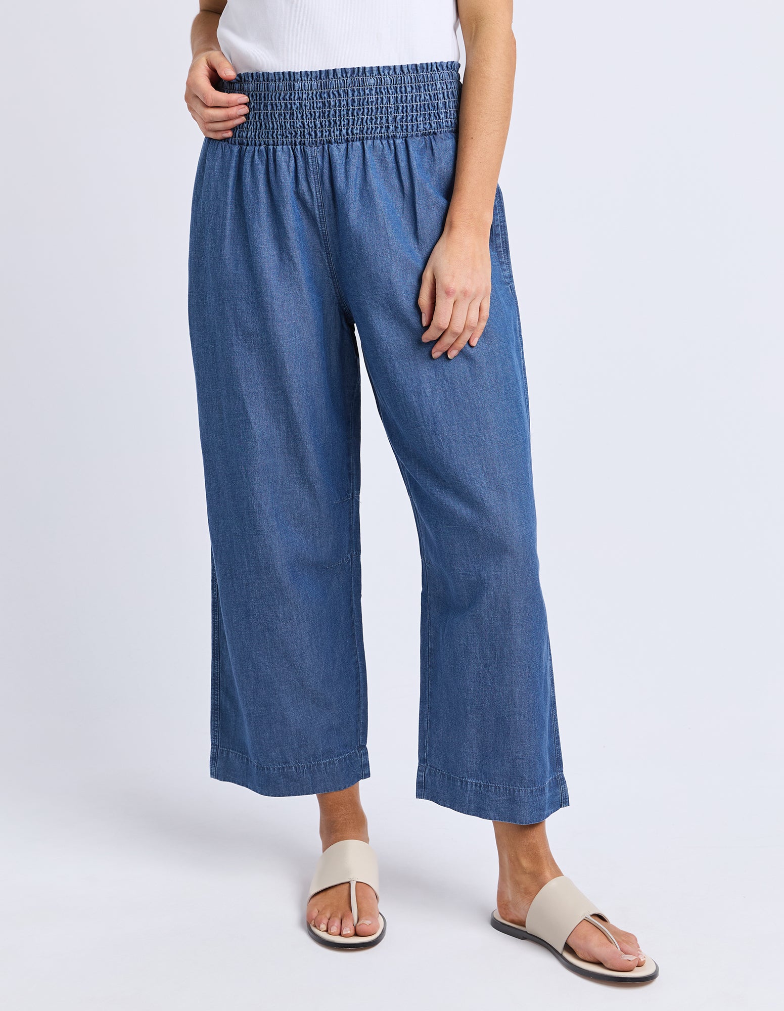 Riley Lyocel Pant Blue