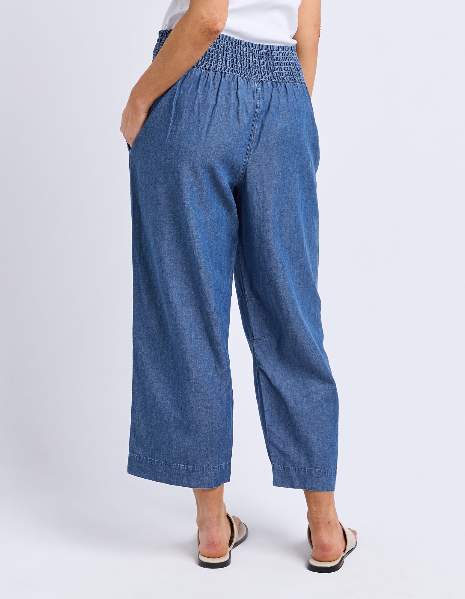 Riley Lyocel Pant Blue