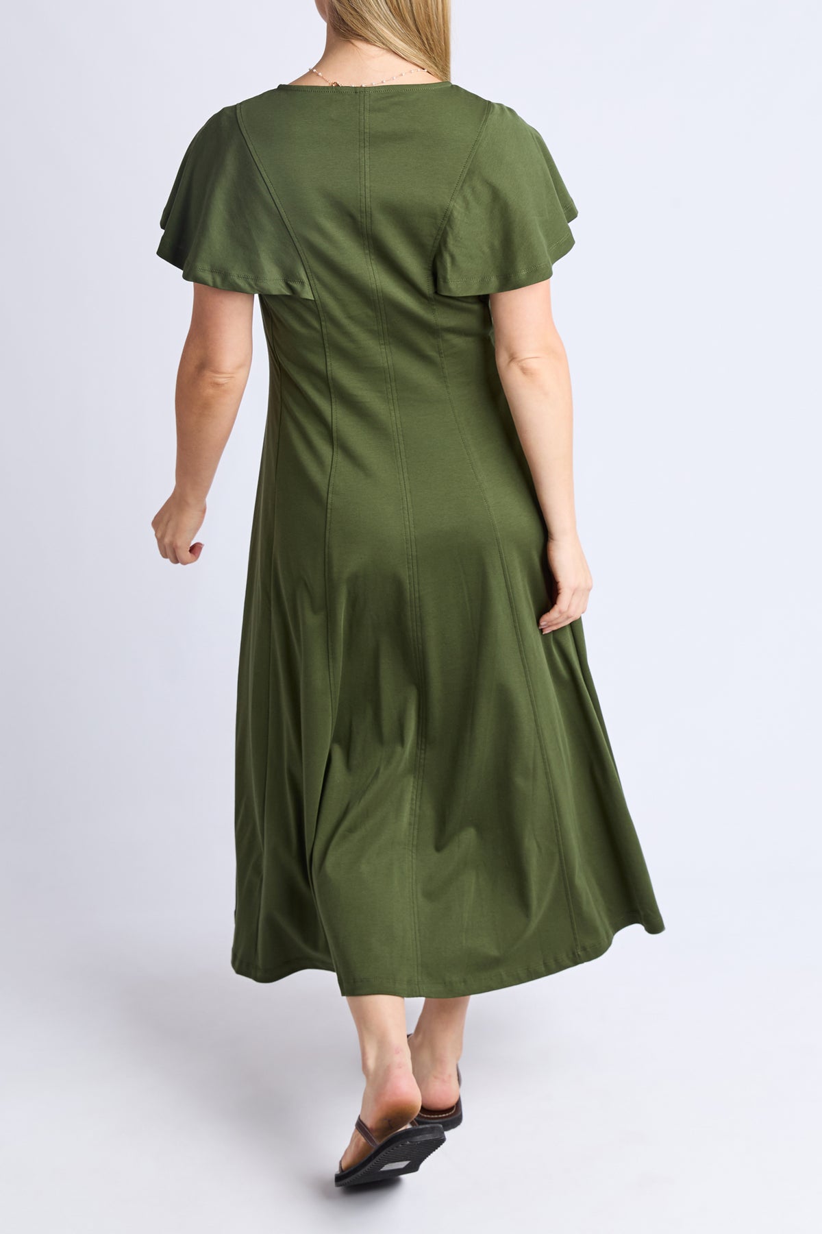 Grace Jersey Dress Khaki