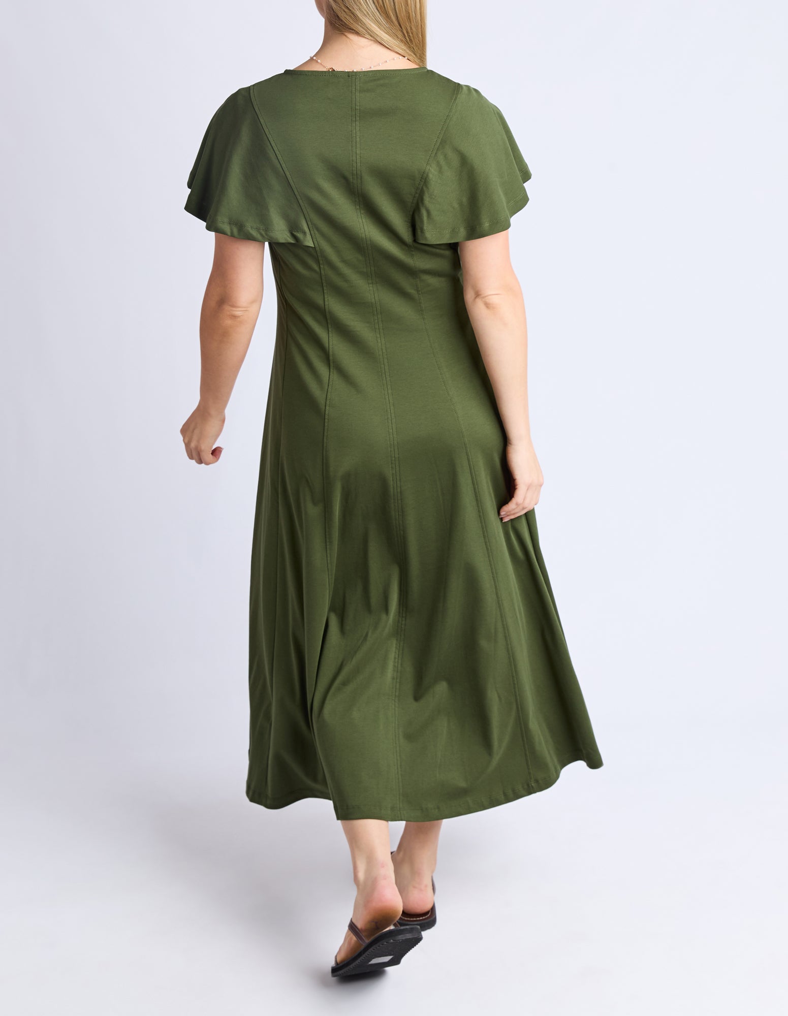 Grace Jersey Dress Khaki