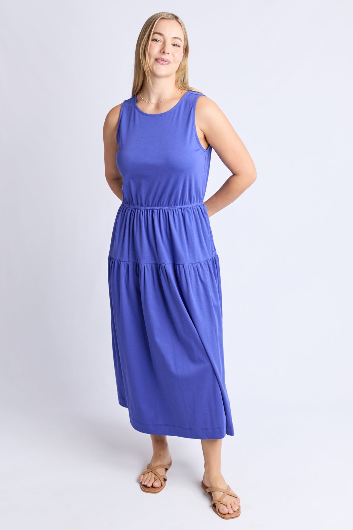 Coco Jersey Dress Bright Blue