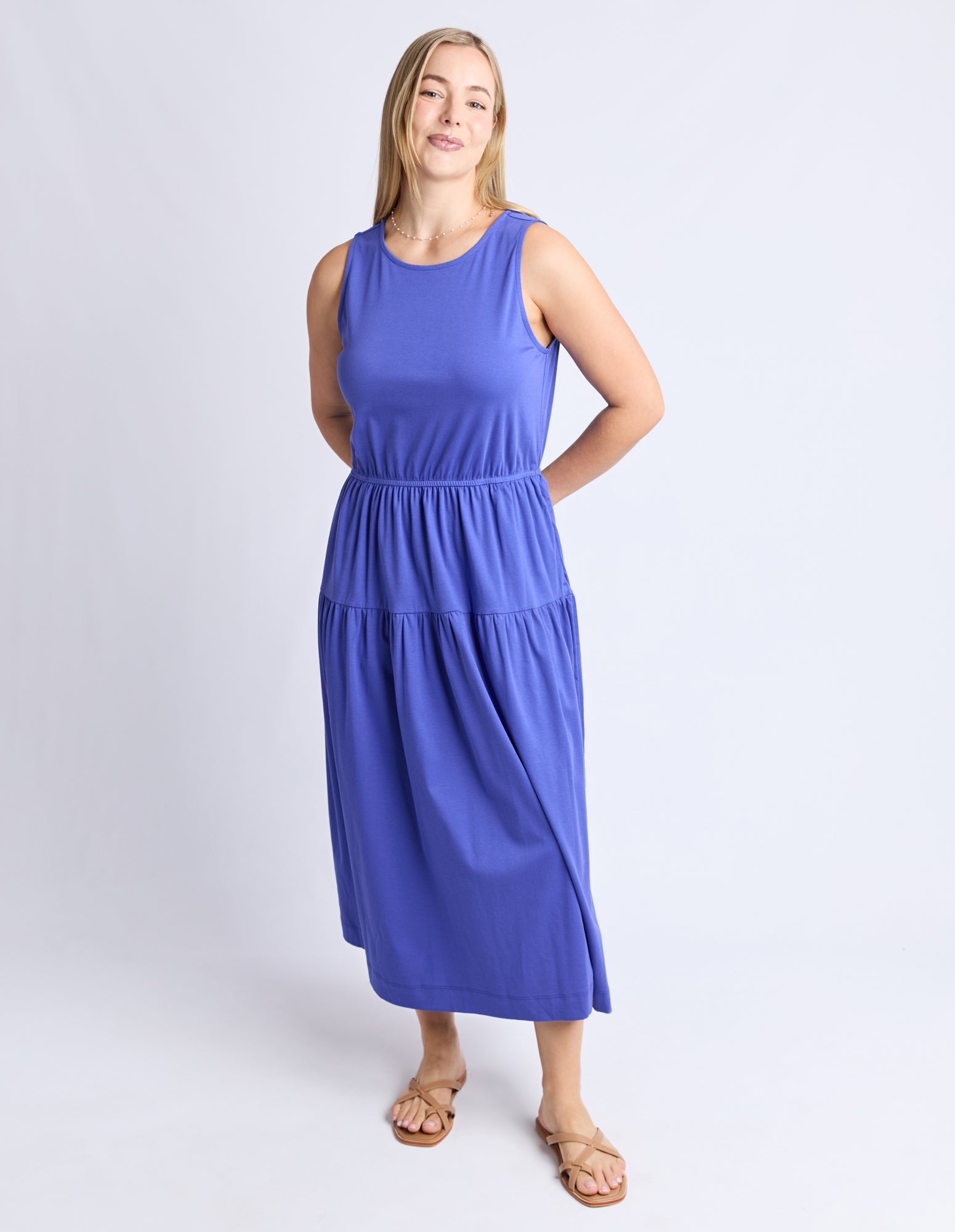 Coco Jersey Dress Bright Blue