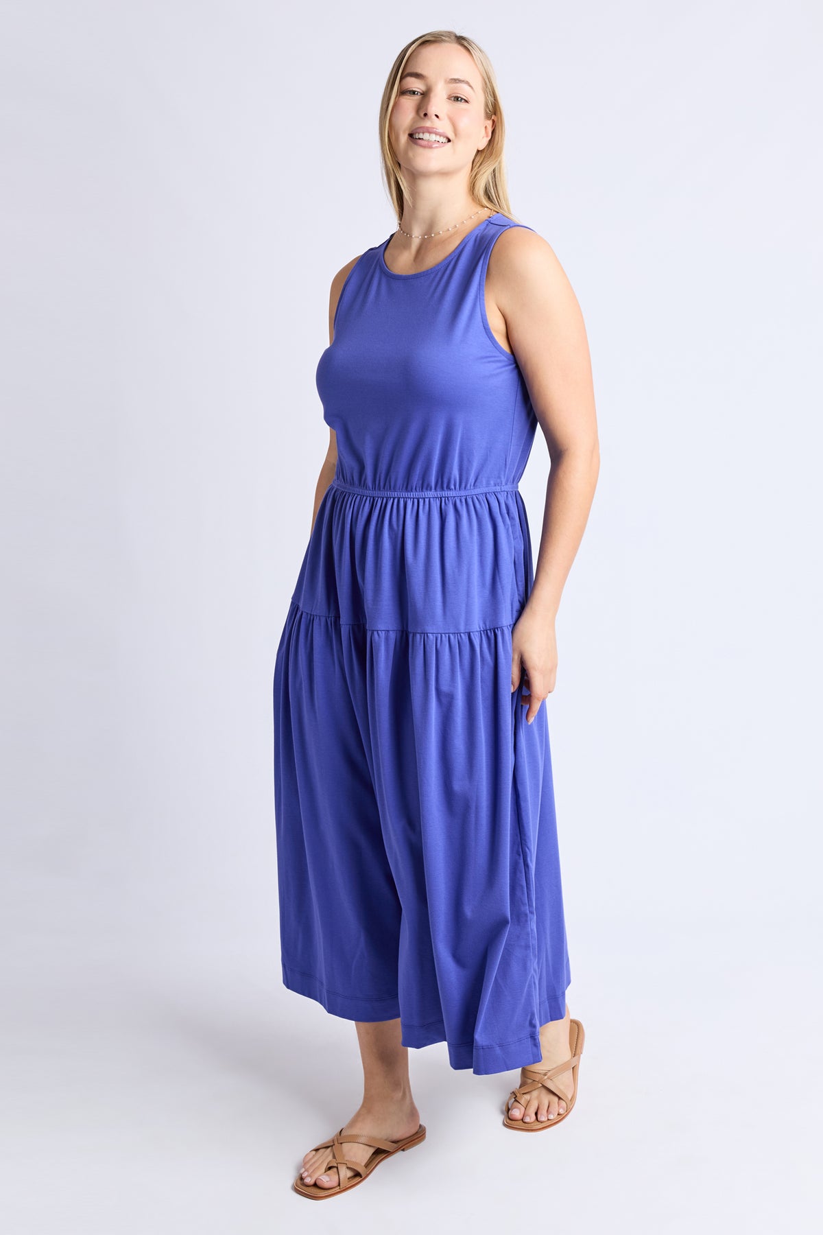 Coco Jersey Dress Bright Blue