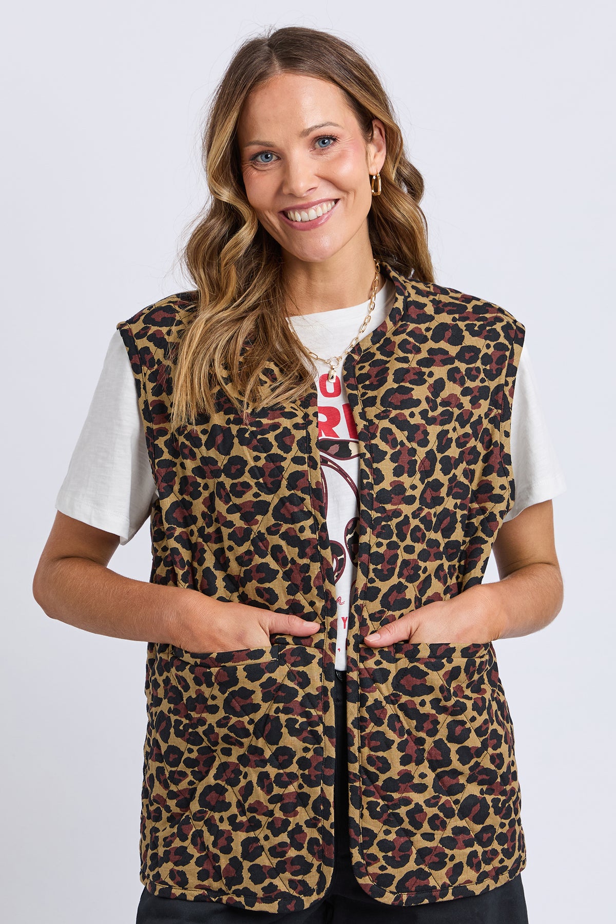 Saskia Vest Animal Print