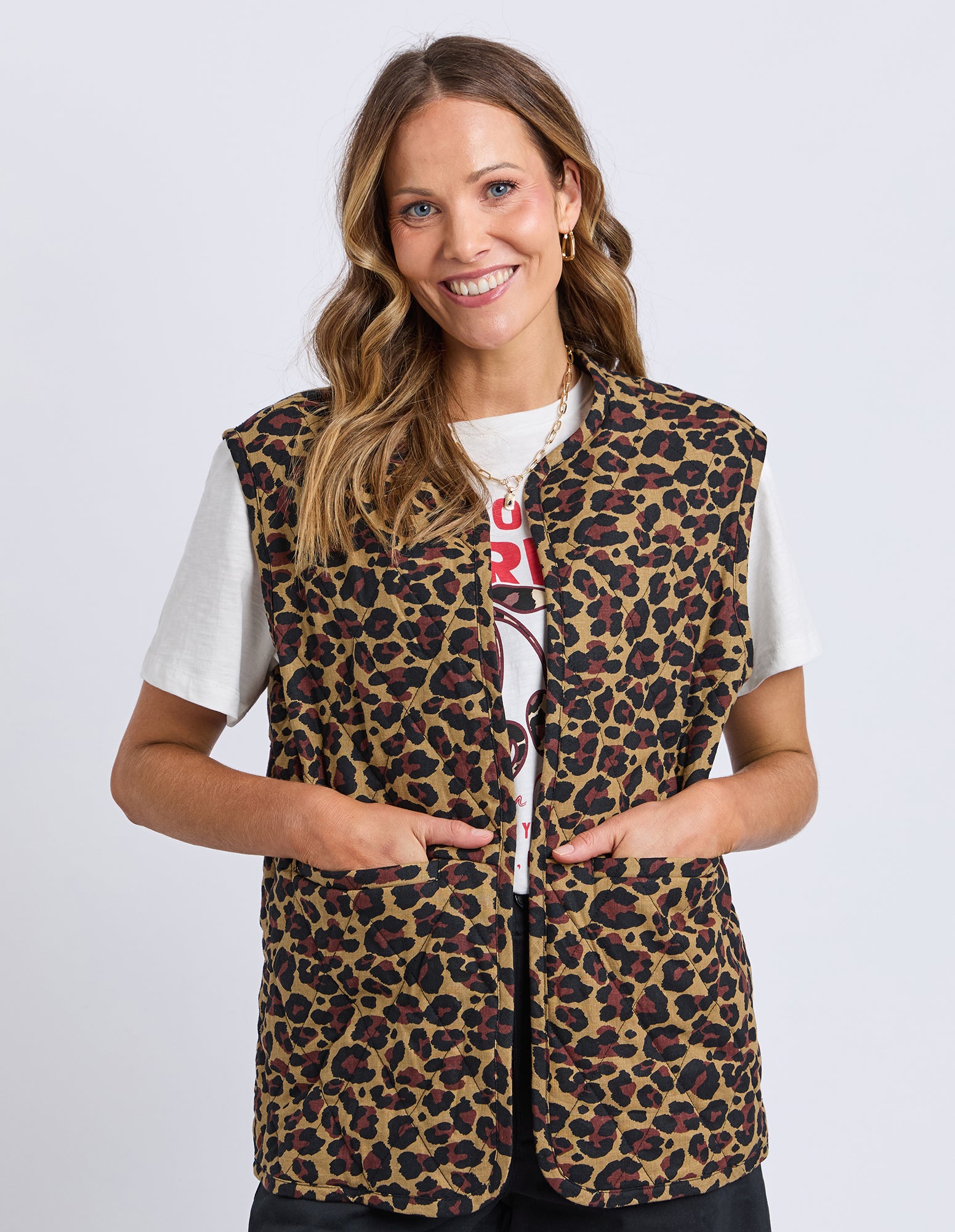 Saskia Vest Animal Print