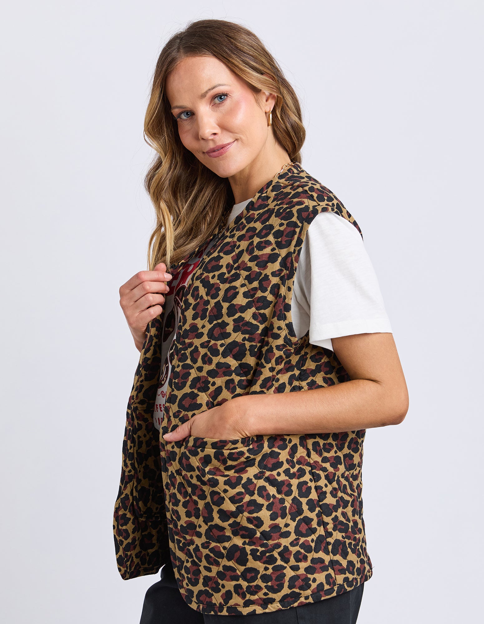 Saskia Vest Animal Print