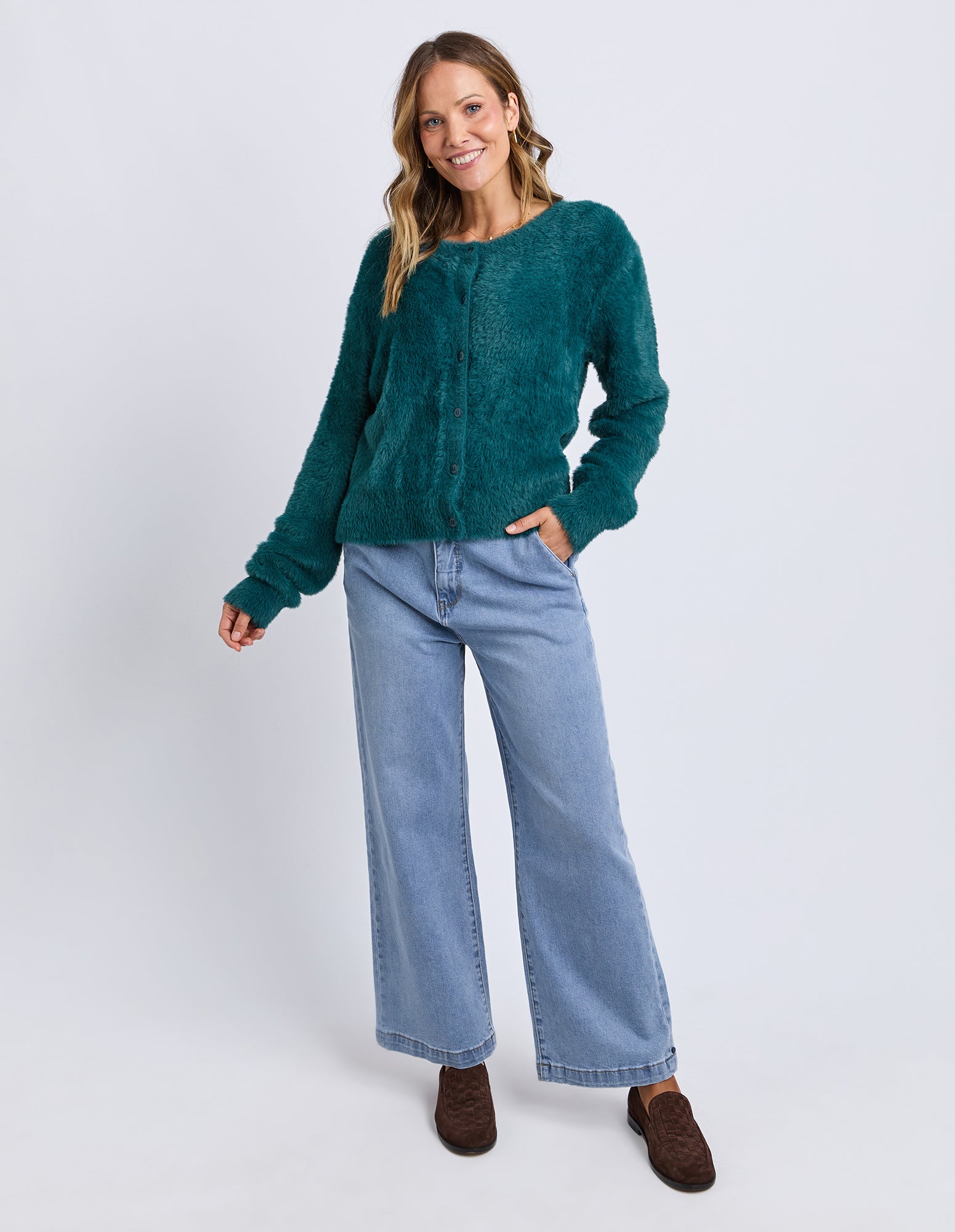 Paris Cardigan Teal
