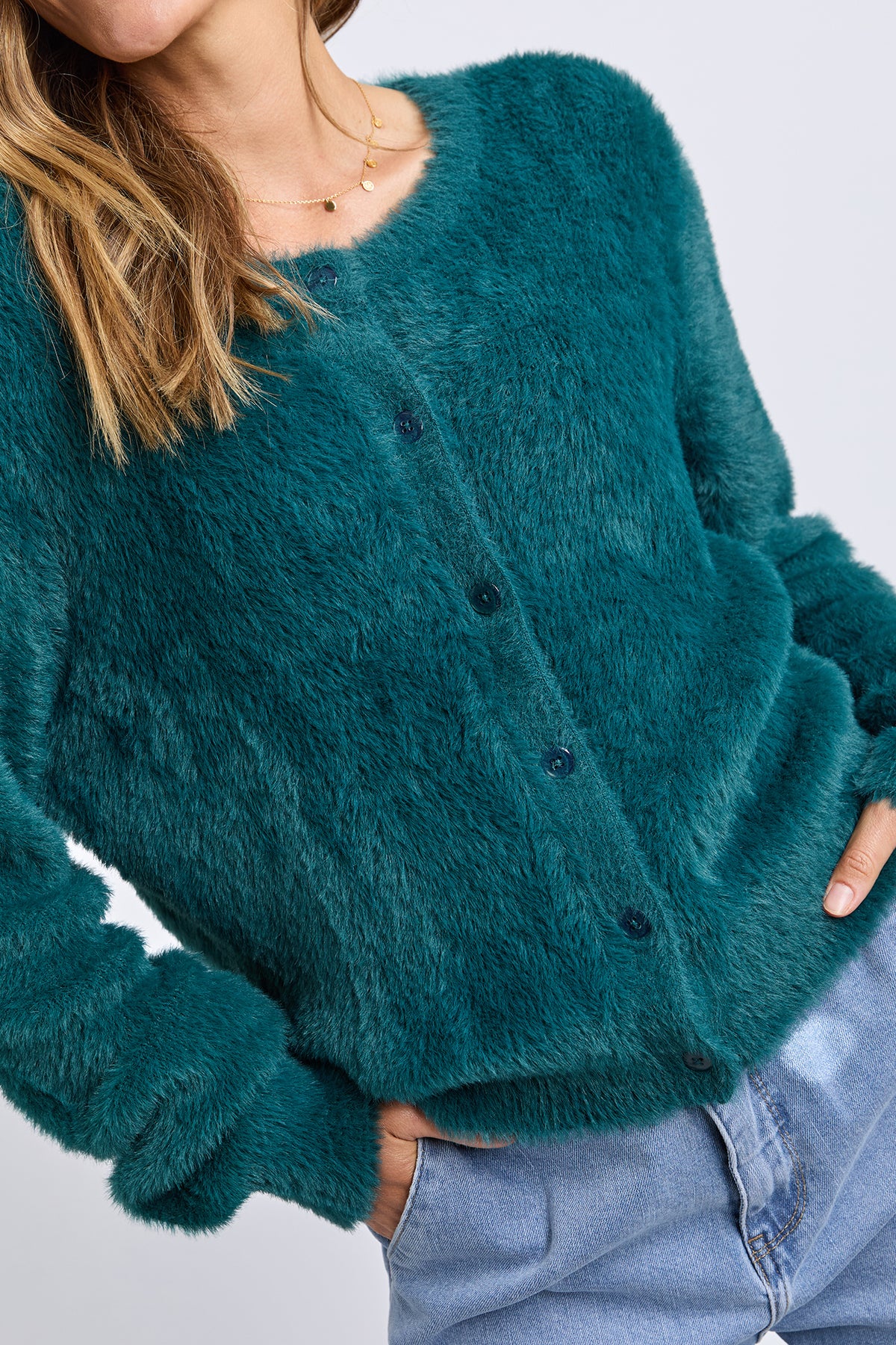 Paris Cardigan Teal
