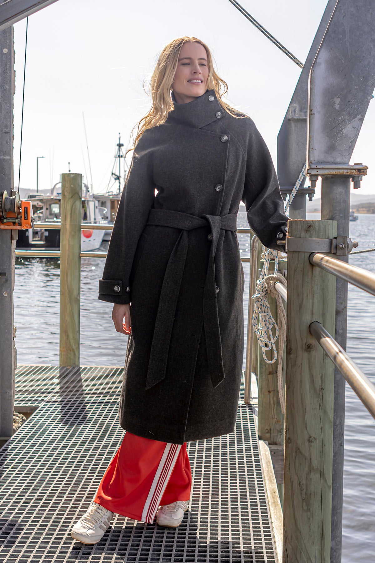 Caroline Coat Grey Marle