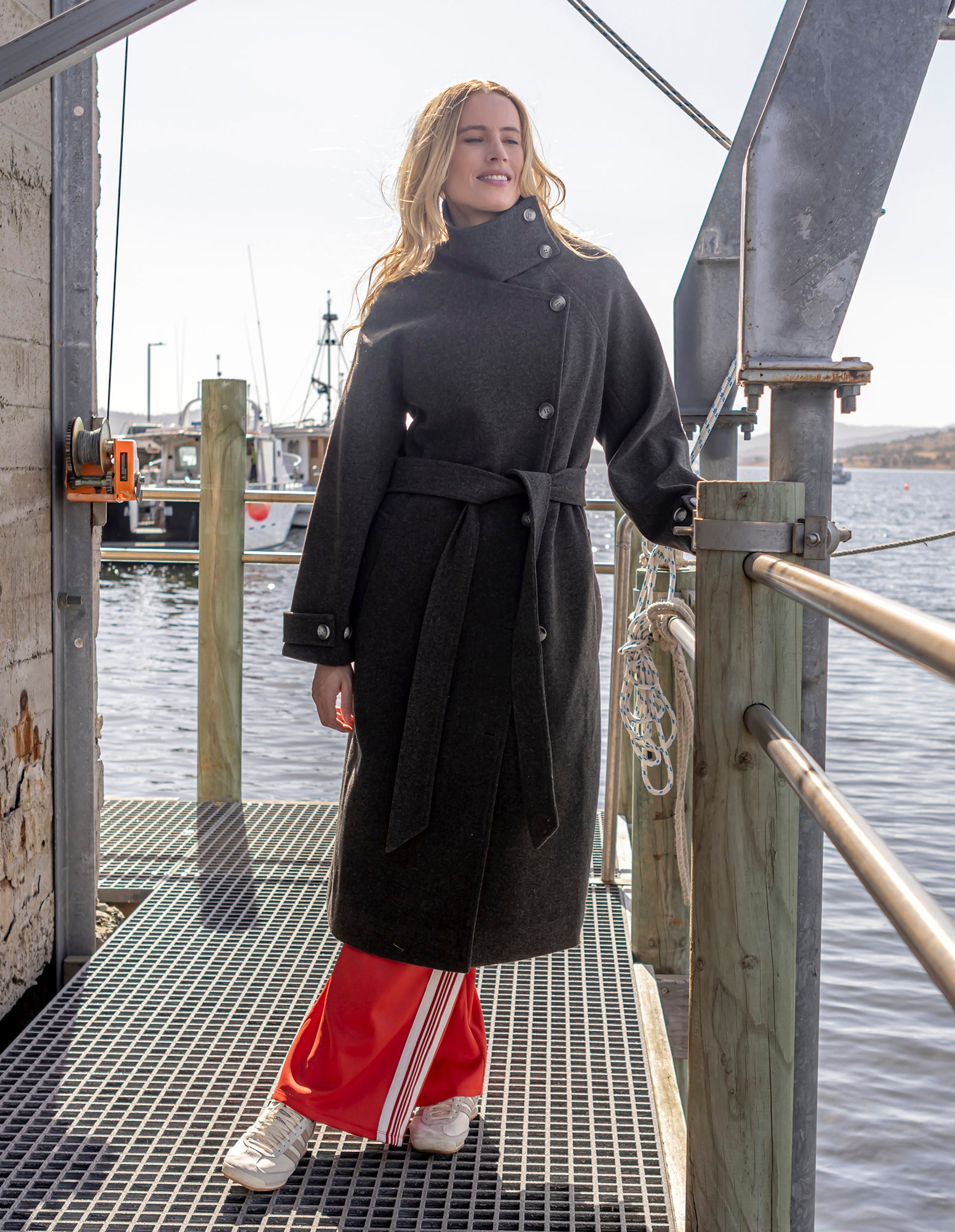 Caroline Coat Grey Marle