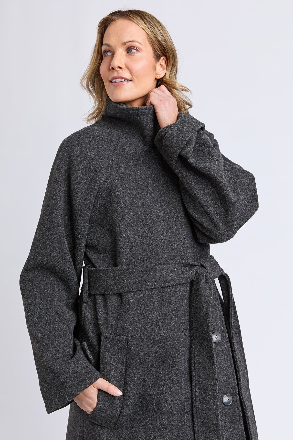 Caroline Coat Grey Marle