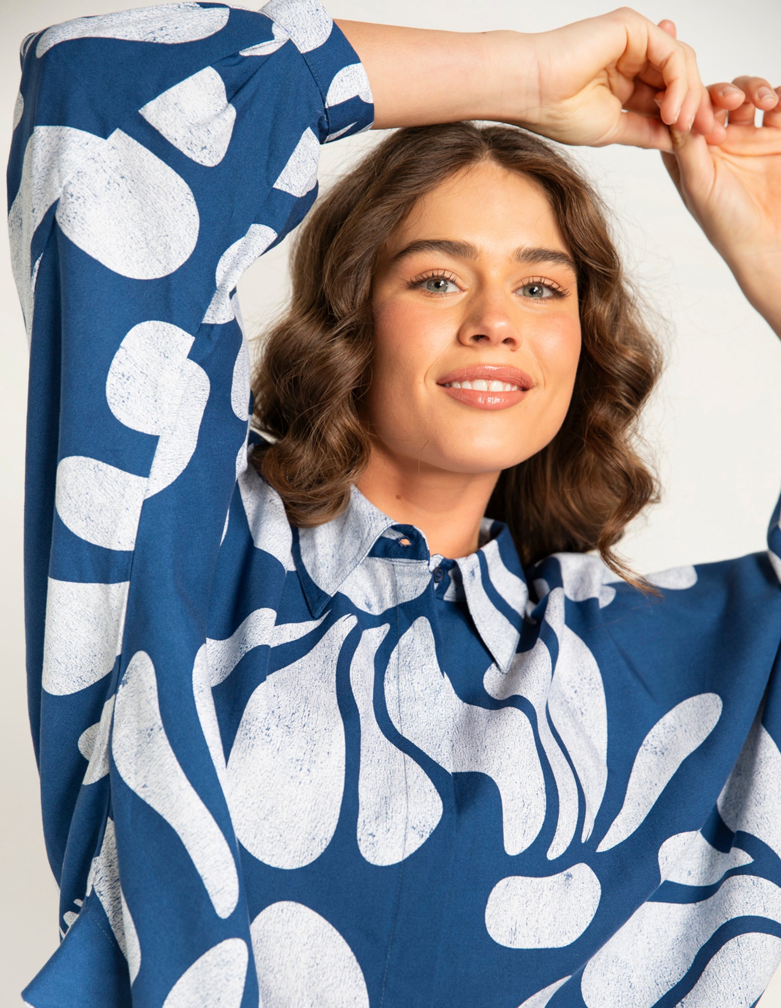 Celeste Shirt Classic Navy Print