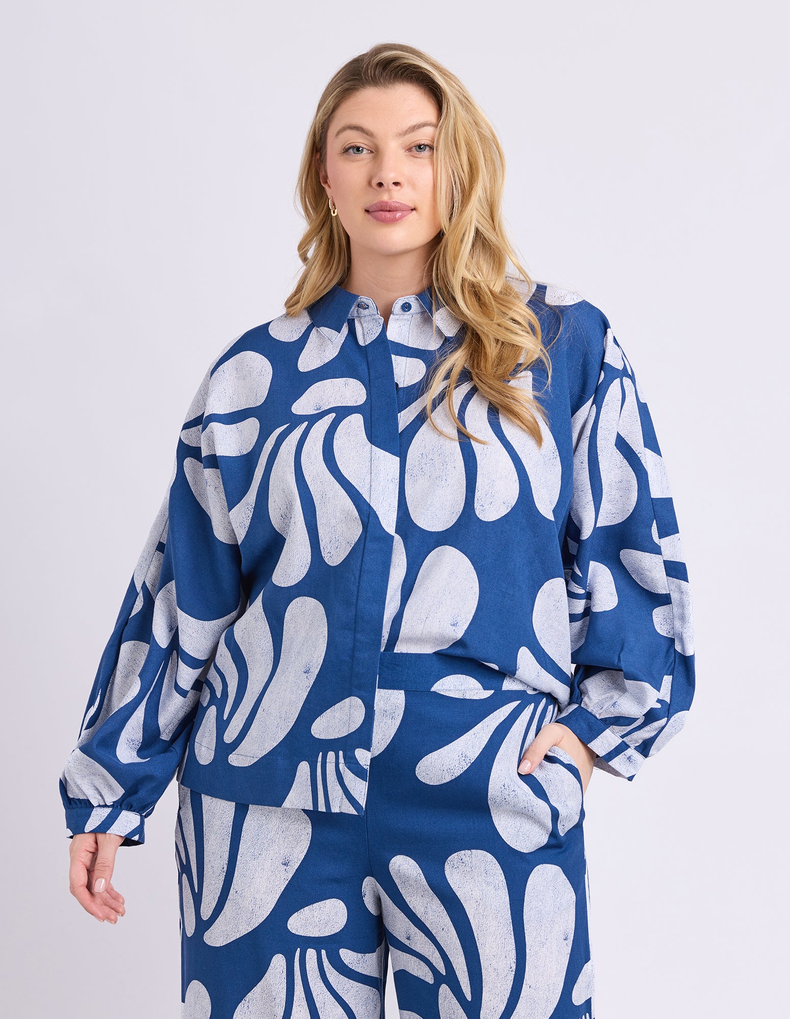 Celeste Shirt Classic Navy Print