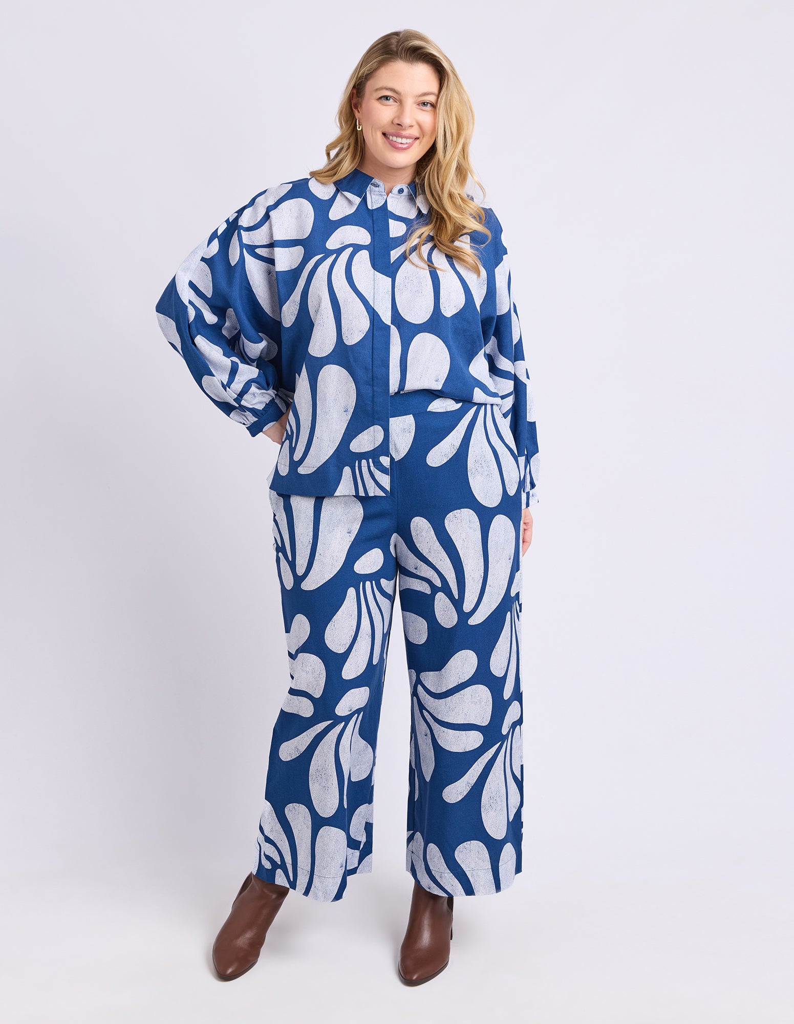 Celeste Shirt Classic Navy Print
