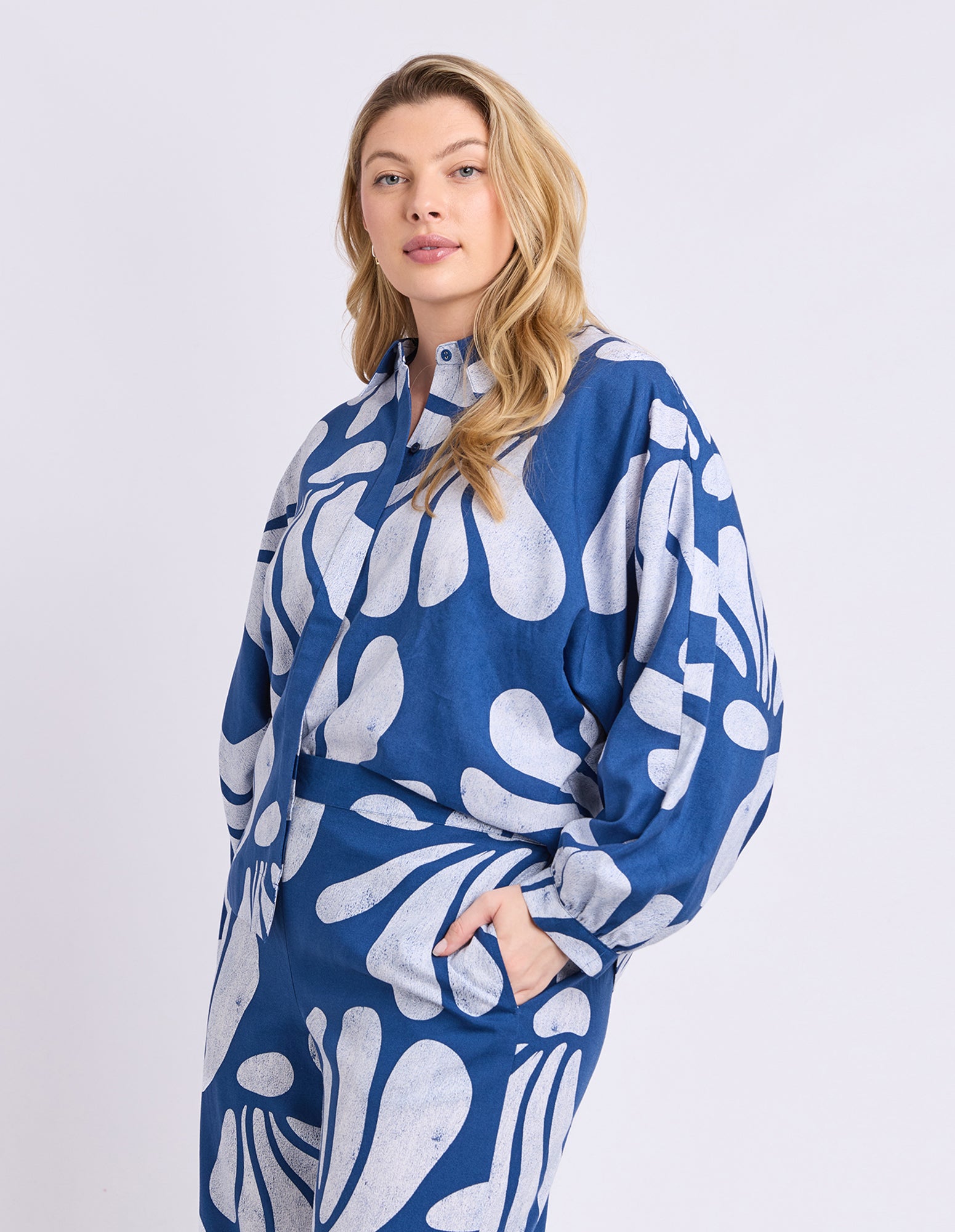 Celeste Shirt Classic Navy Print