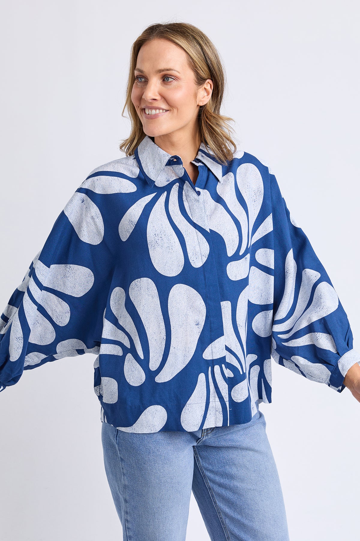 Celeste Shirt Classic Navy Print