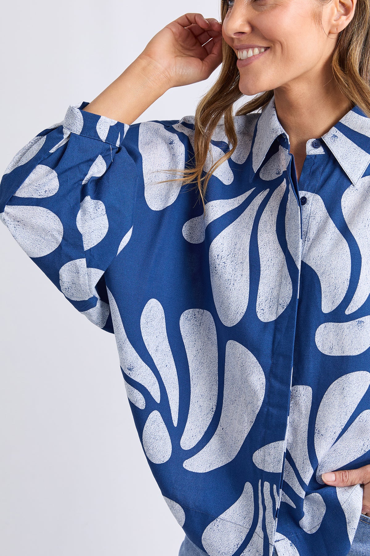 Celeste Shirt Classic Navy Print
