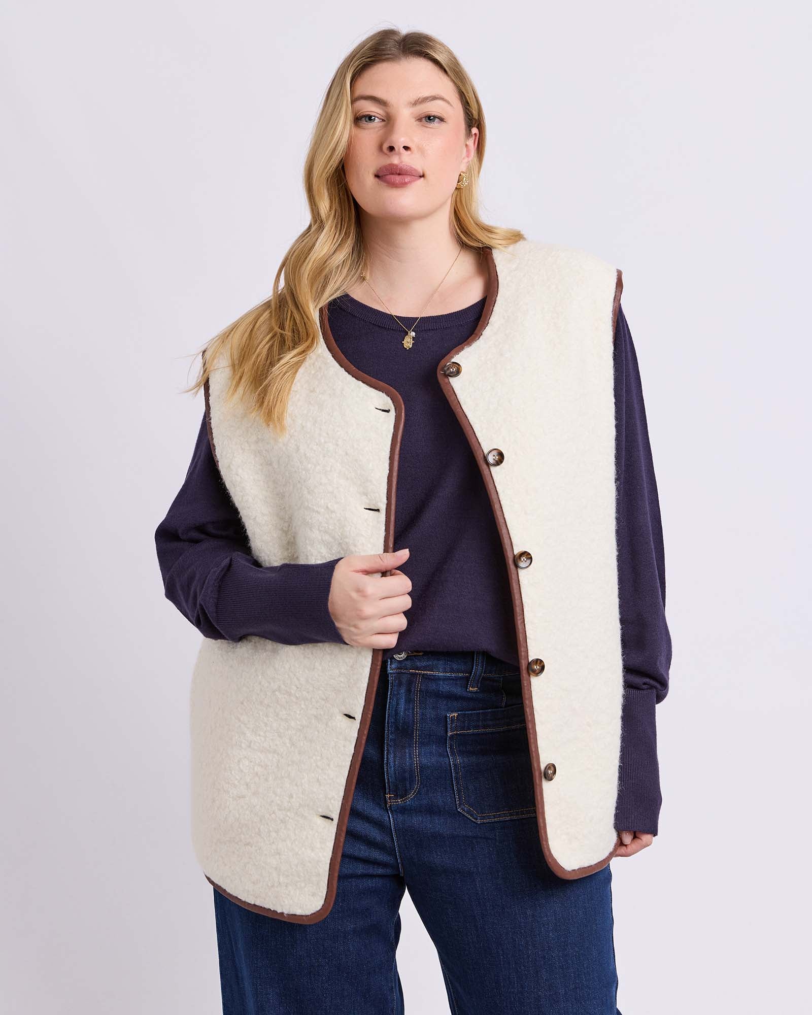 Sherling Vest Marshmellow