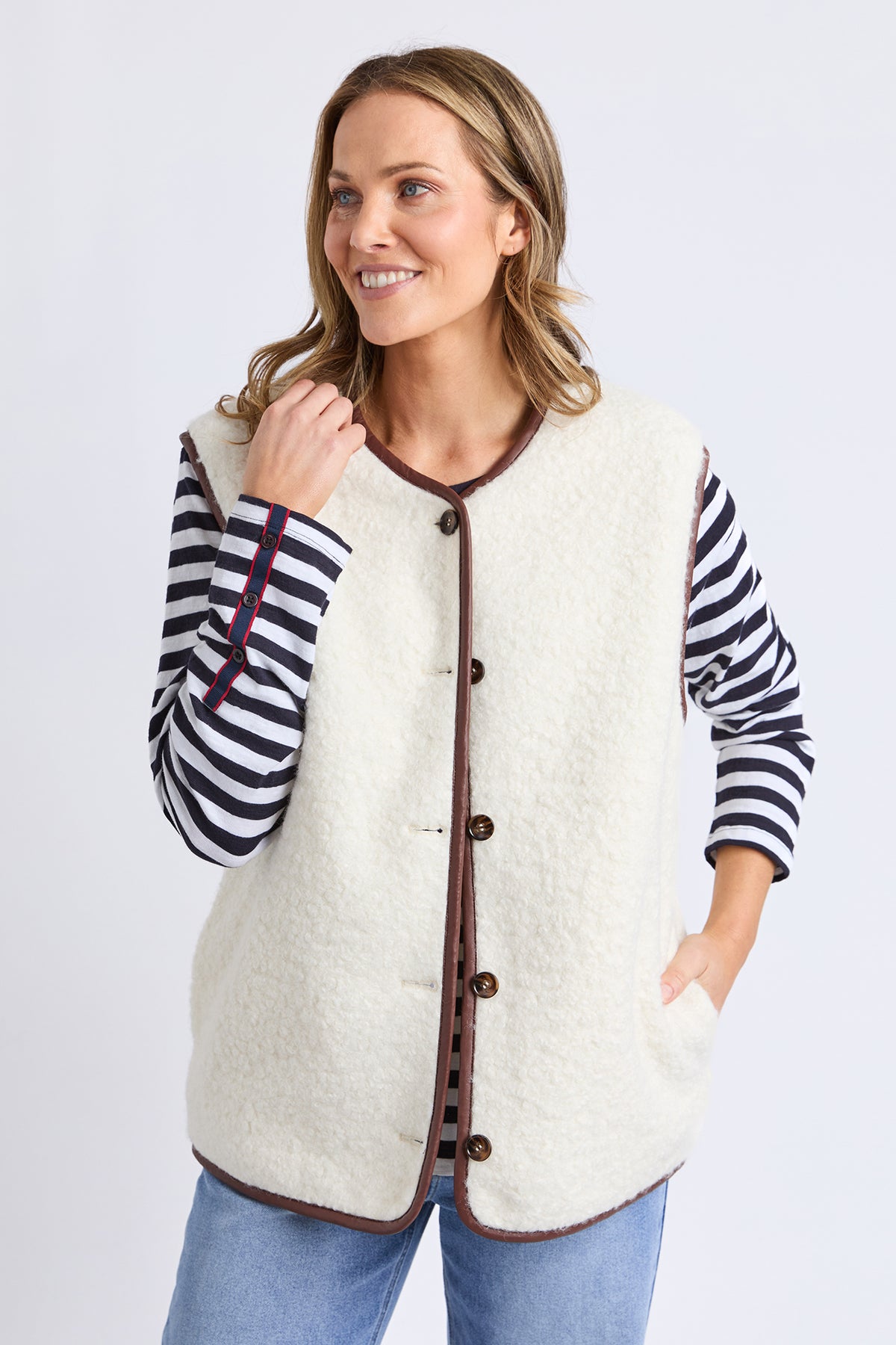 Sherling Vest Marshmellow