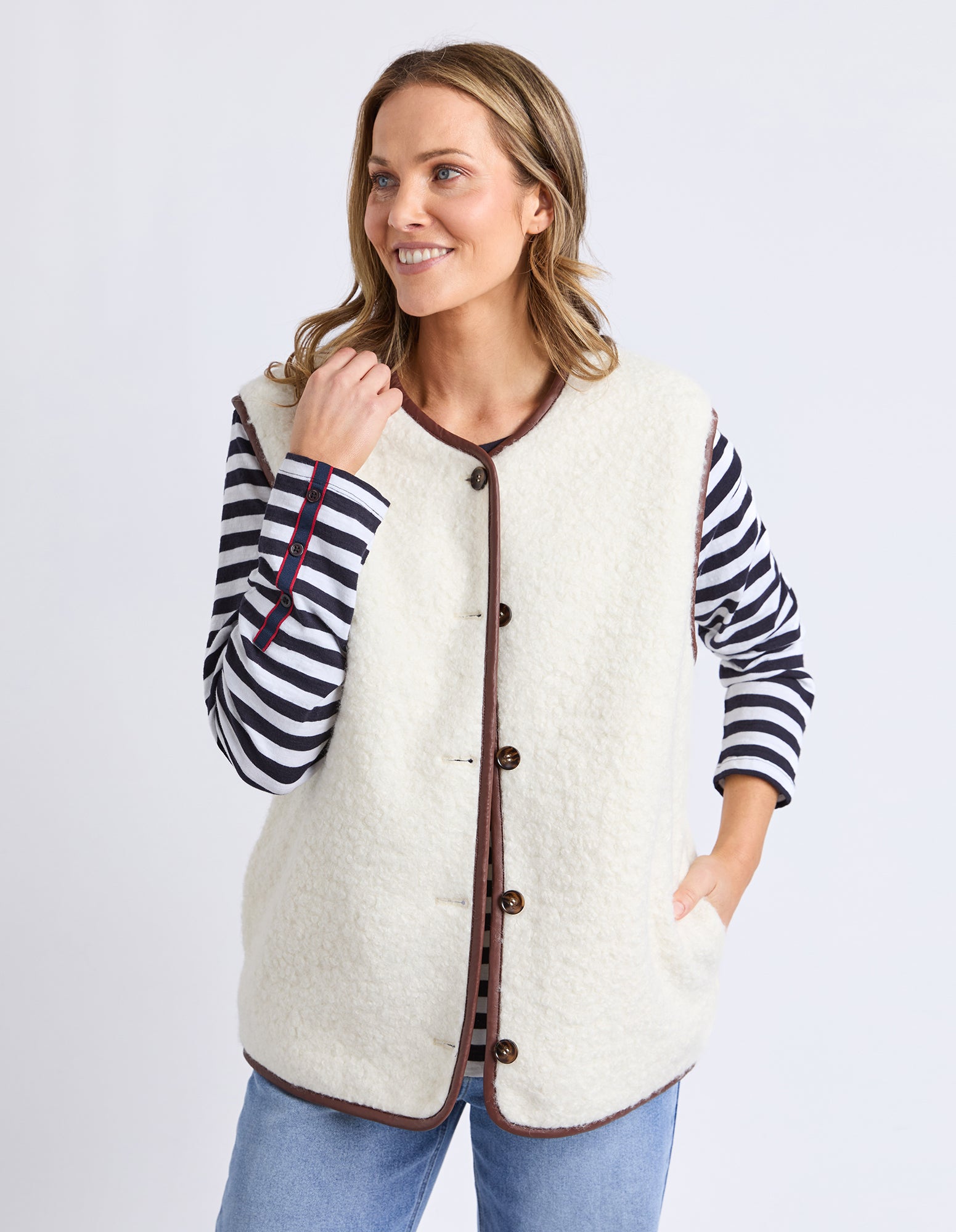 Sherling Vest Marshmellow