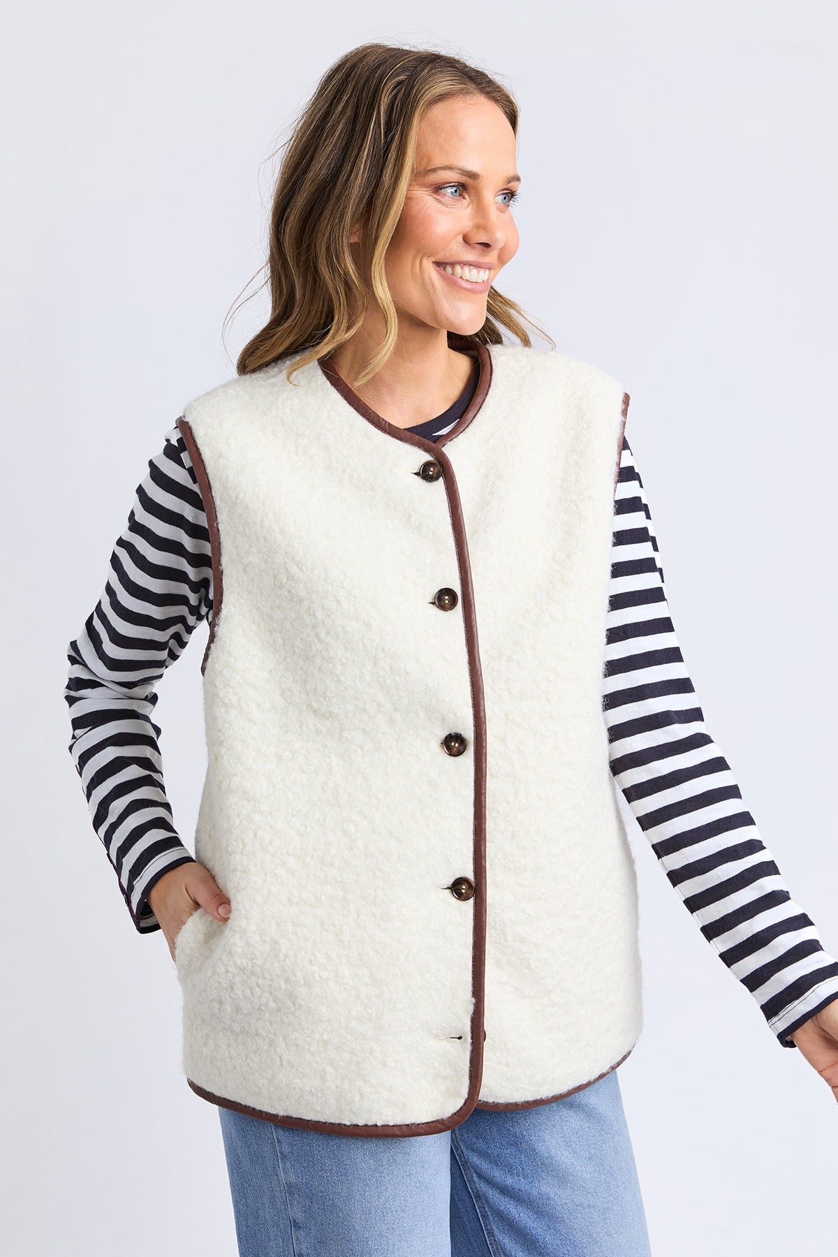 Sherling Vest Marshmellow