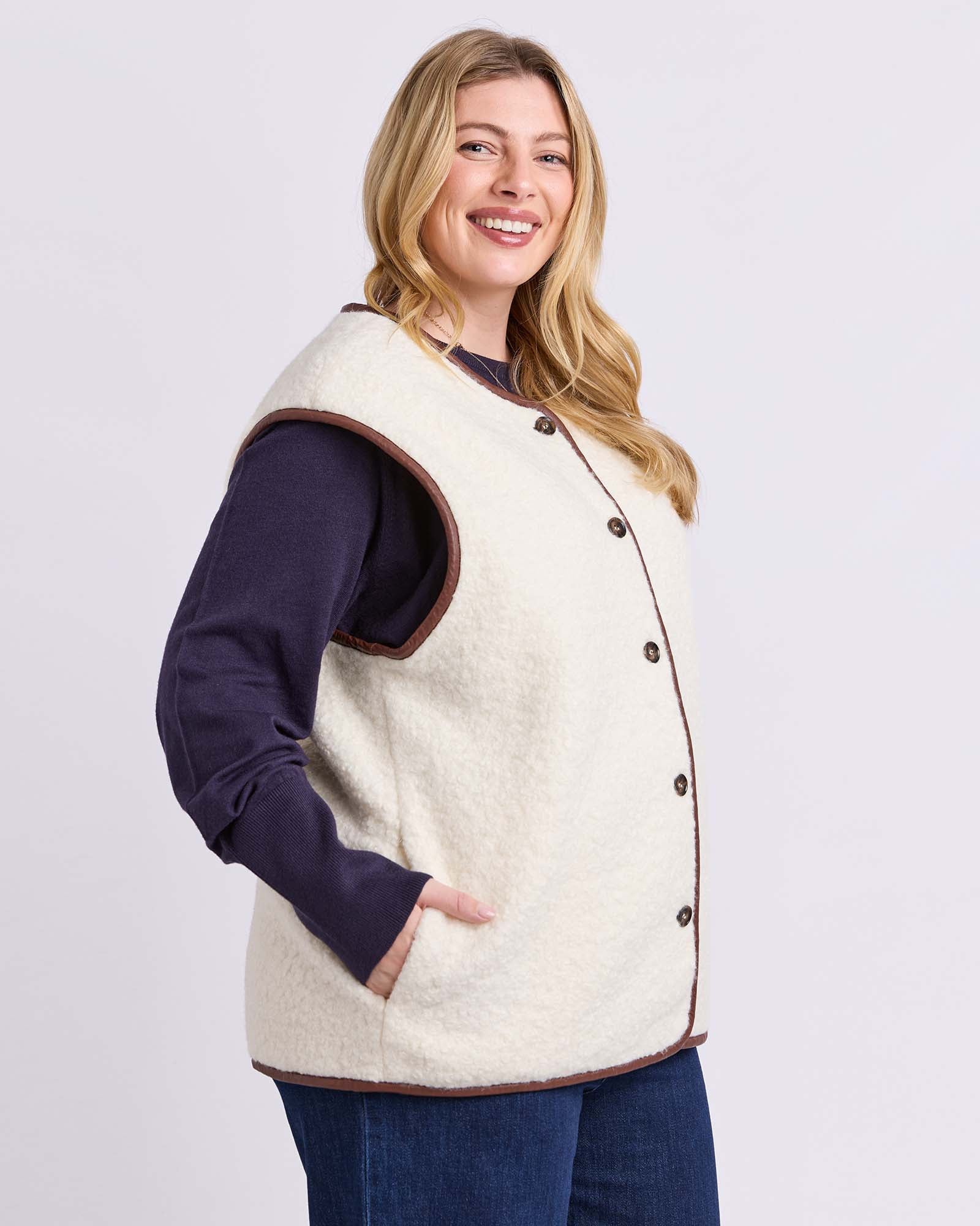 Sherling Vest Marshmellow