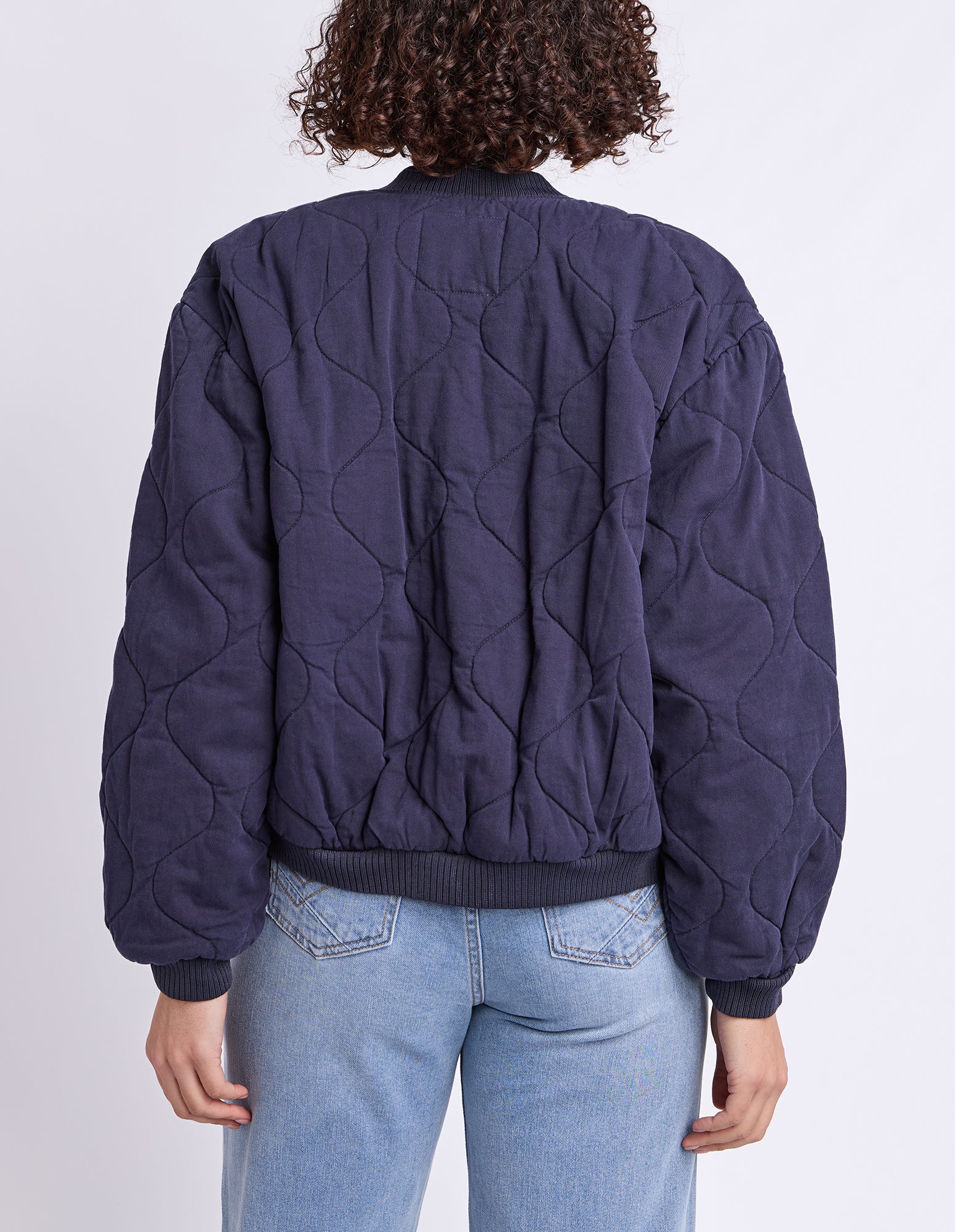 Jean Bomber Jacket Midnight Navy