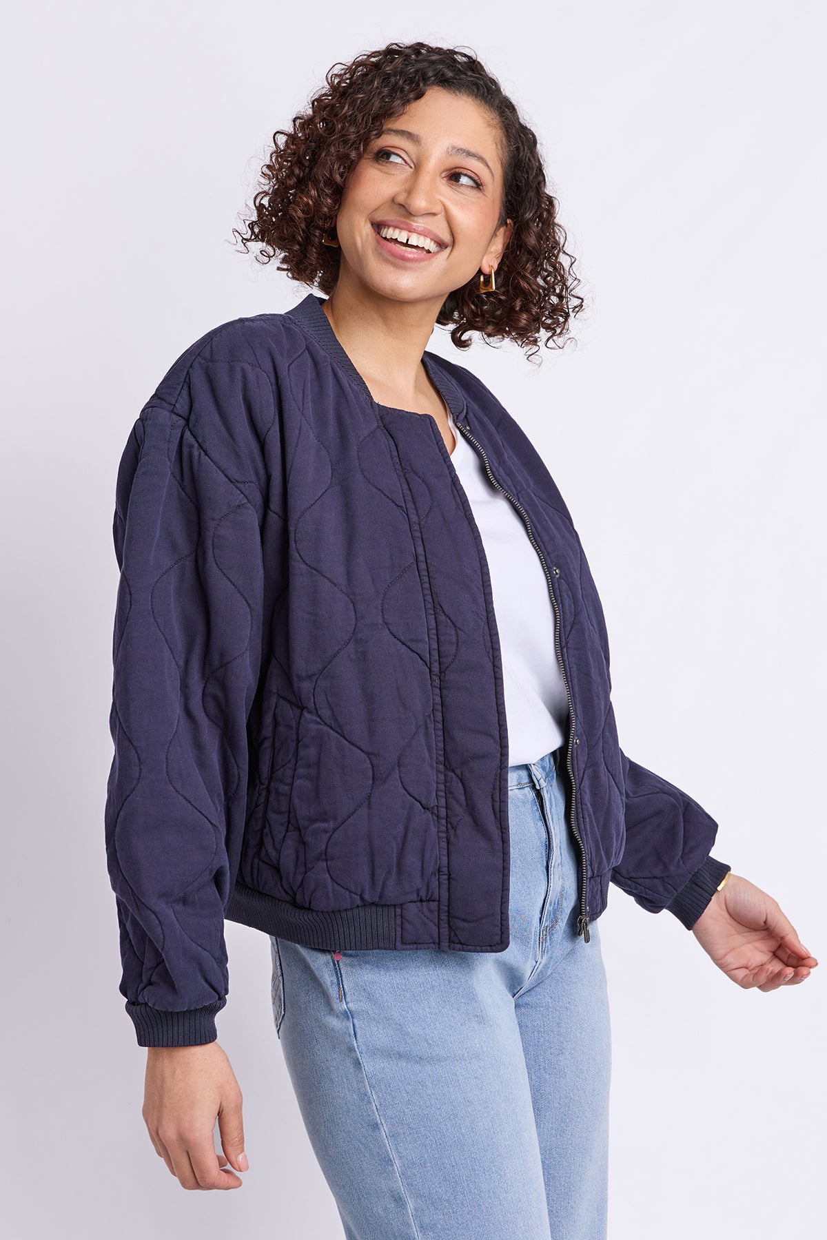 Jean Bomber Jacket Midnight Navy