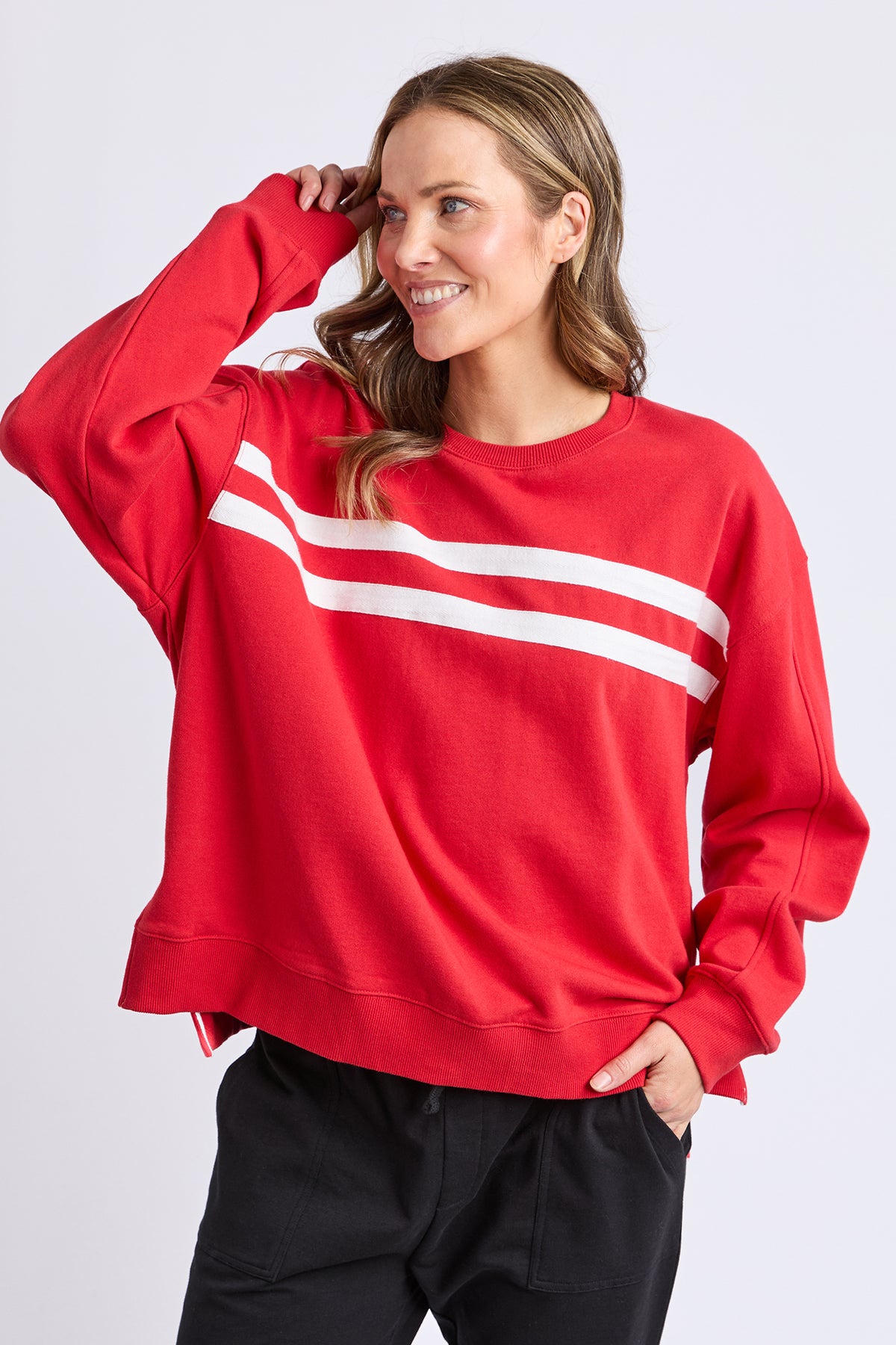 Amelie Crew Cranberry