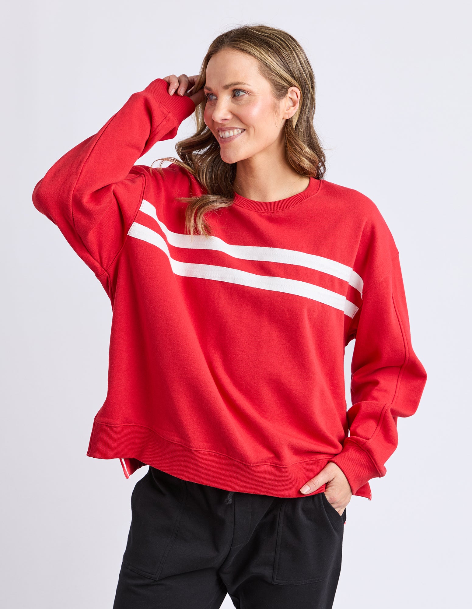 Amelie Crew Cranberry